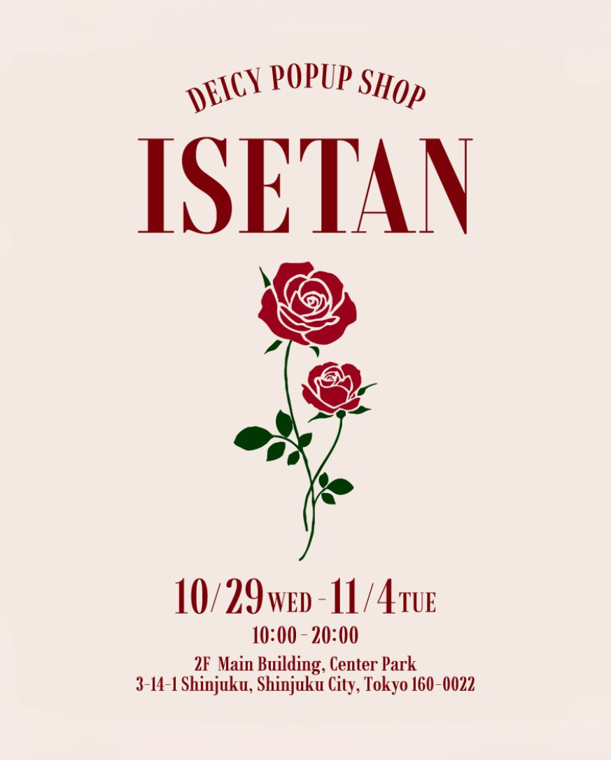 《 ISETAN SHINJUKU 》POPUP STORE🌹