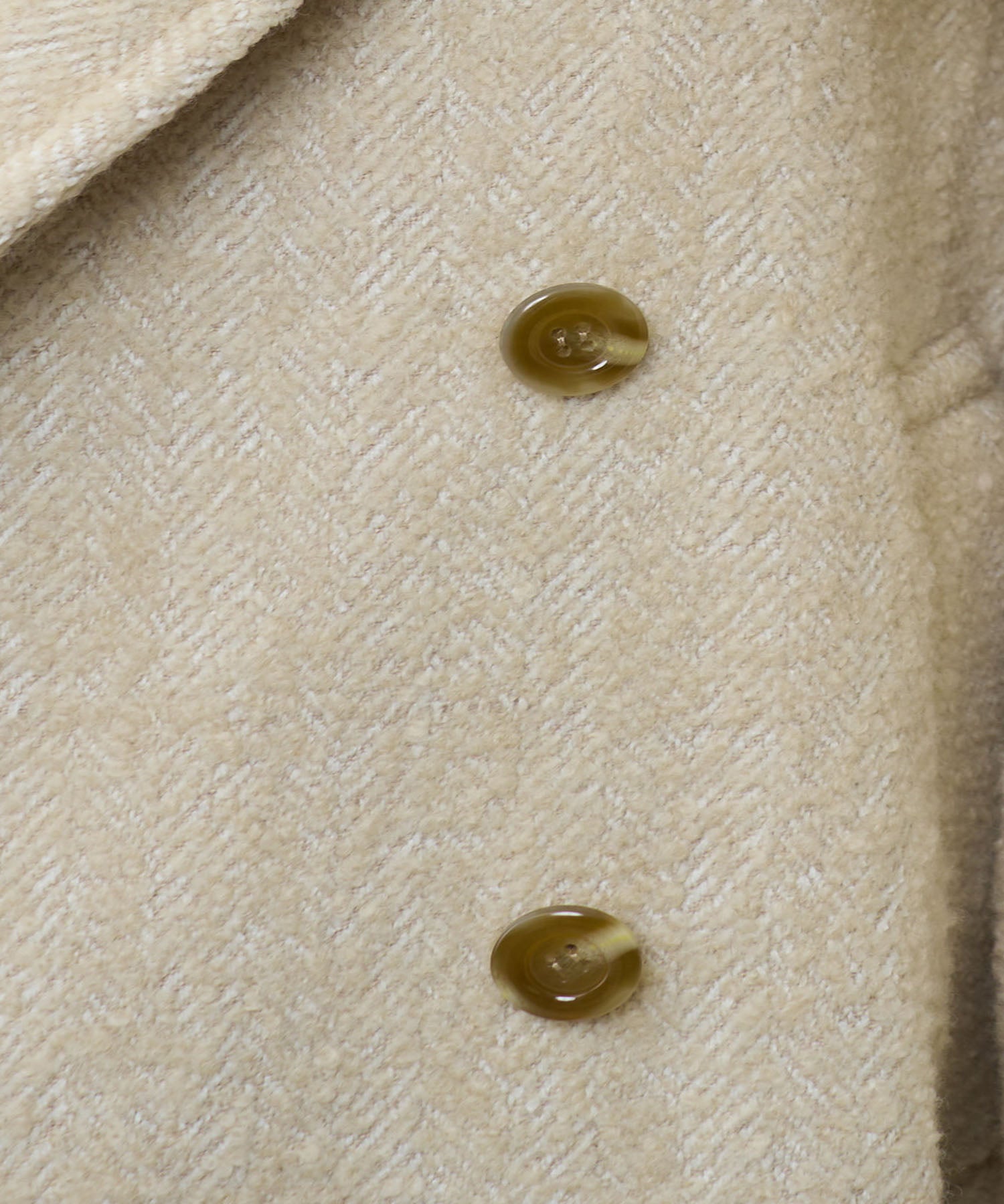 人字紋 W 扣款大衣