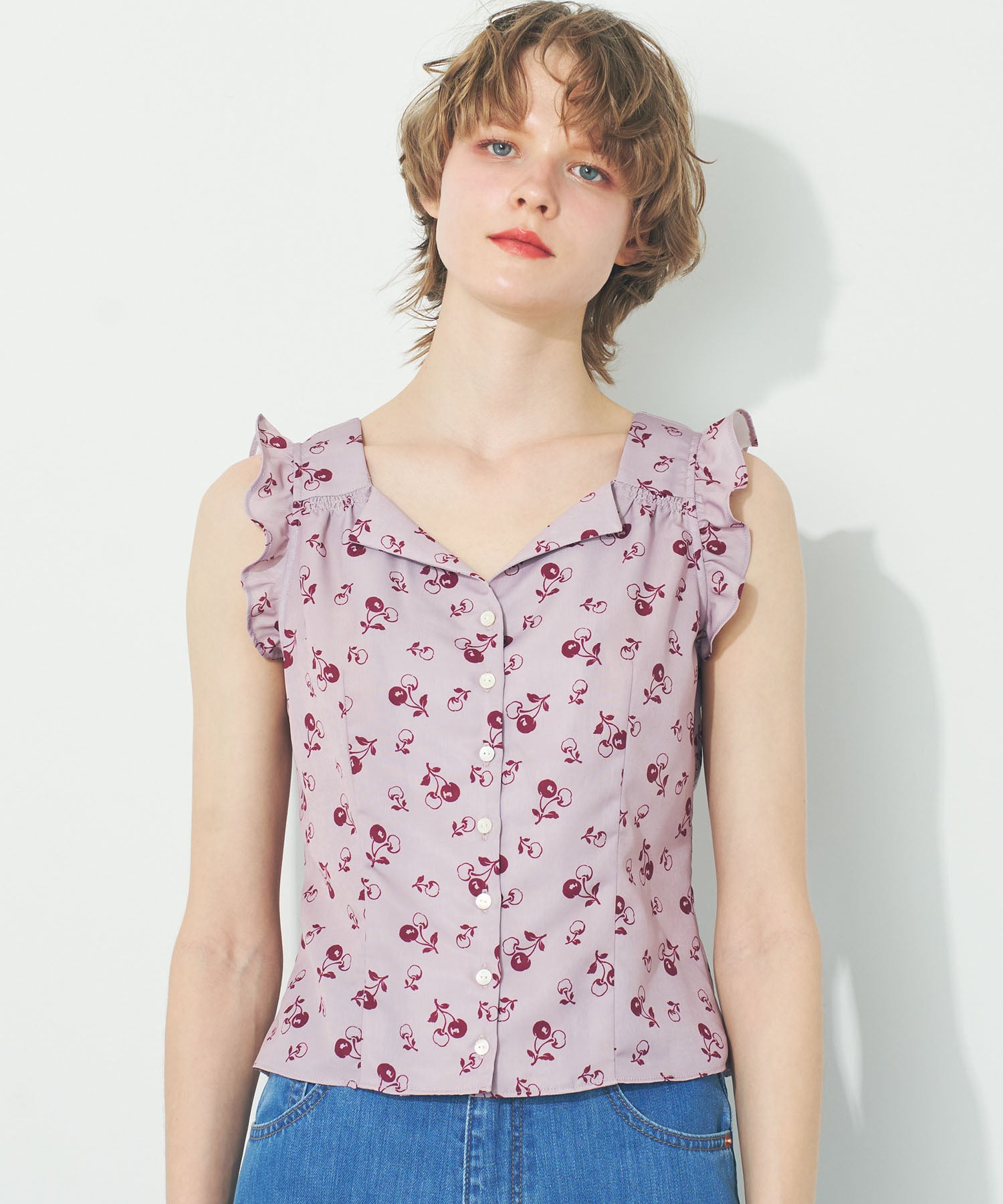 ヴィンテージチェリーブラウス