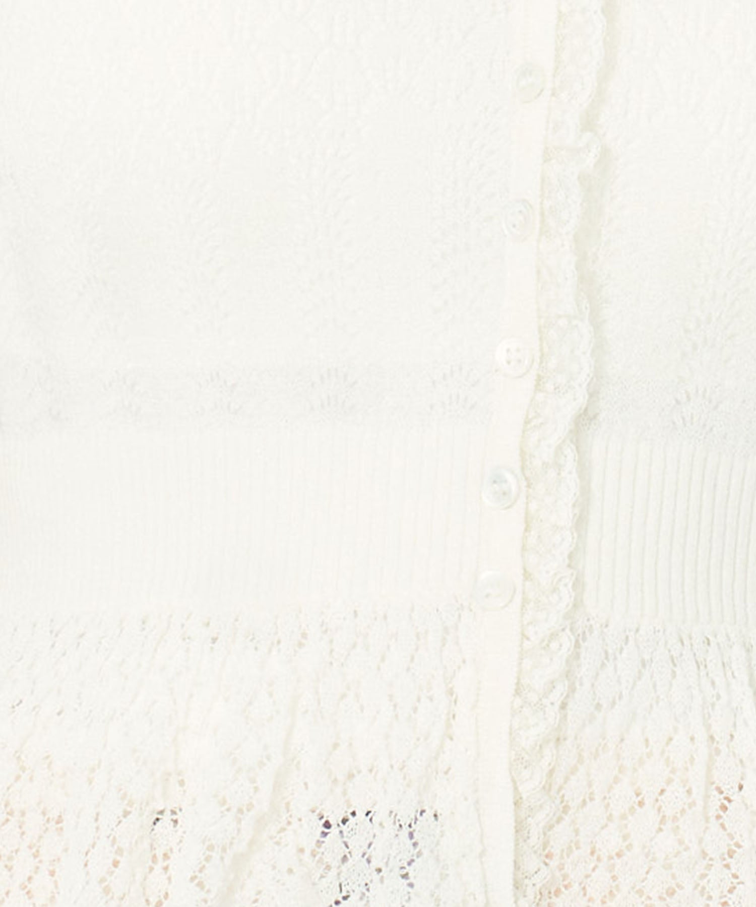 シアーアイレットMIXニット