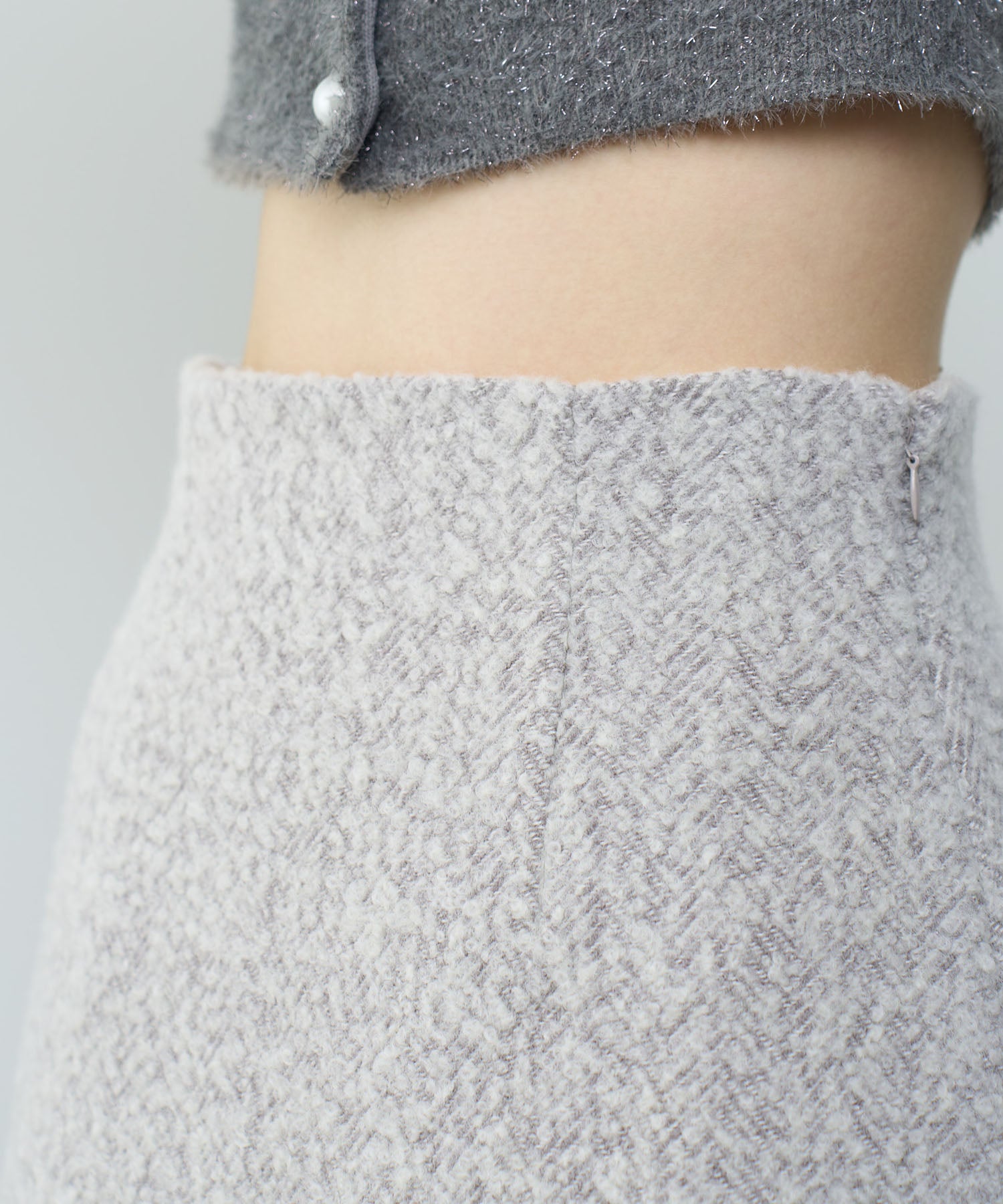 人字紋迷你半身裙