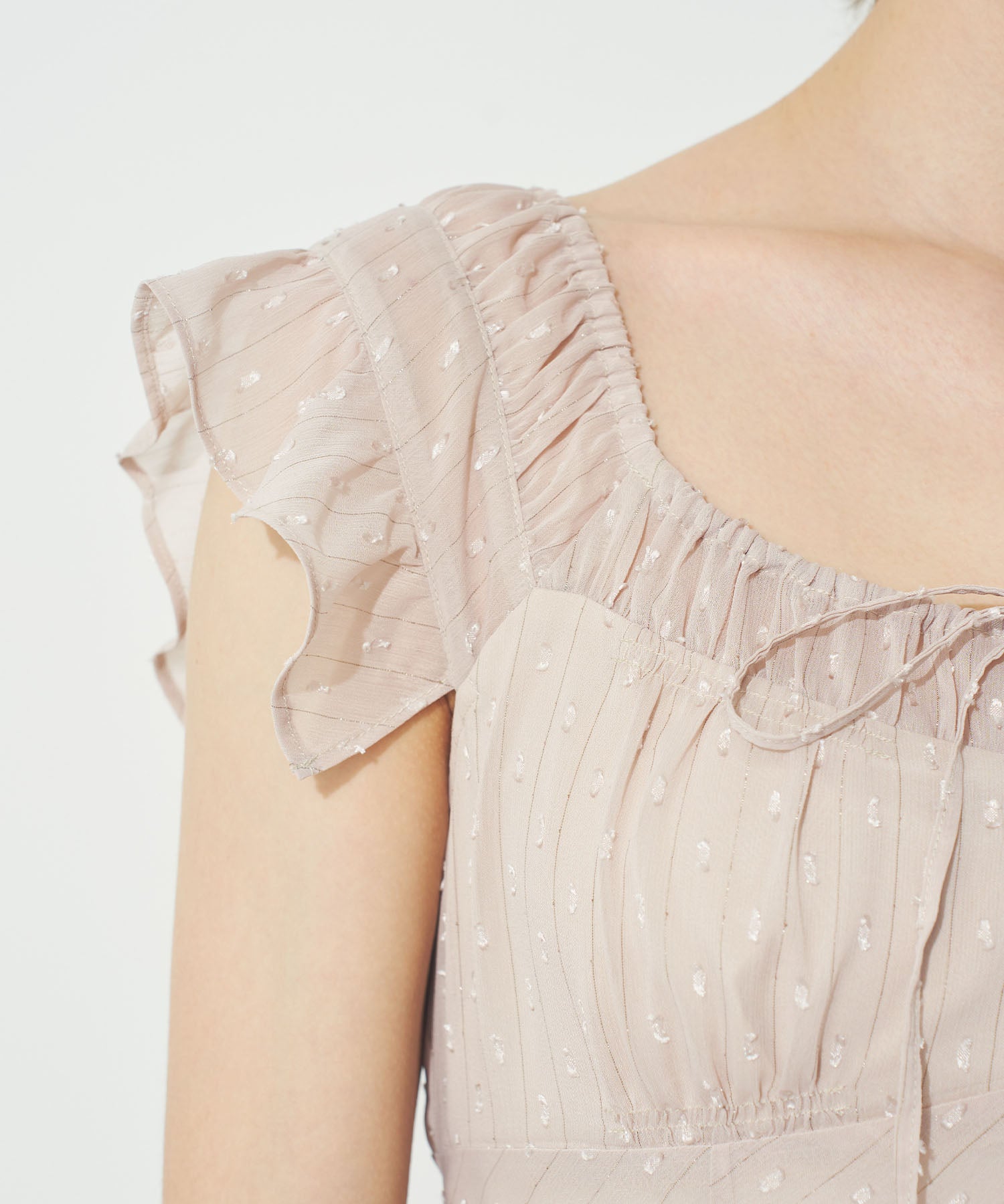 ラメストライプワンピース