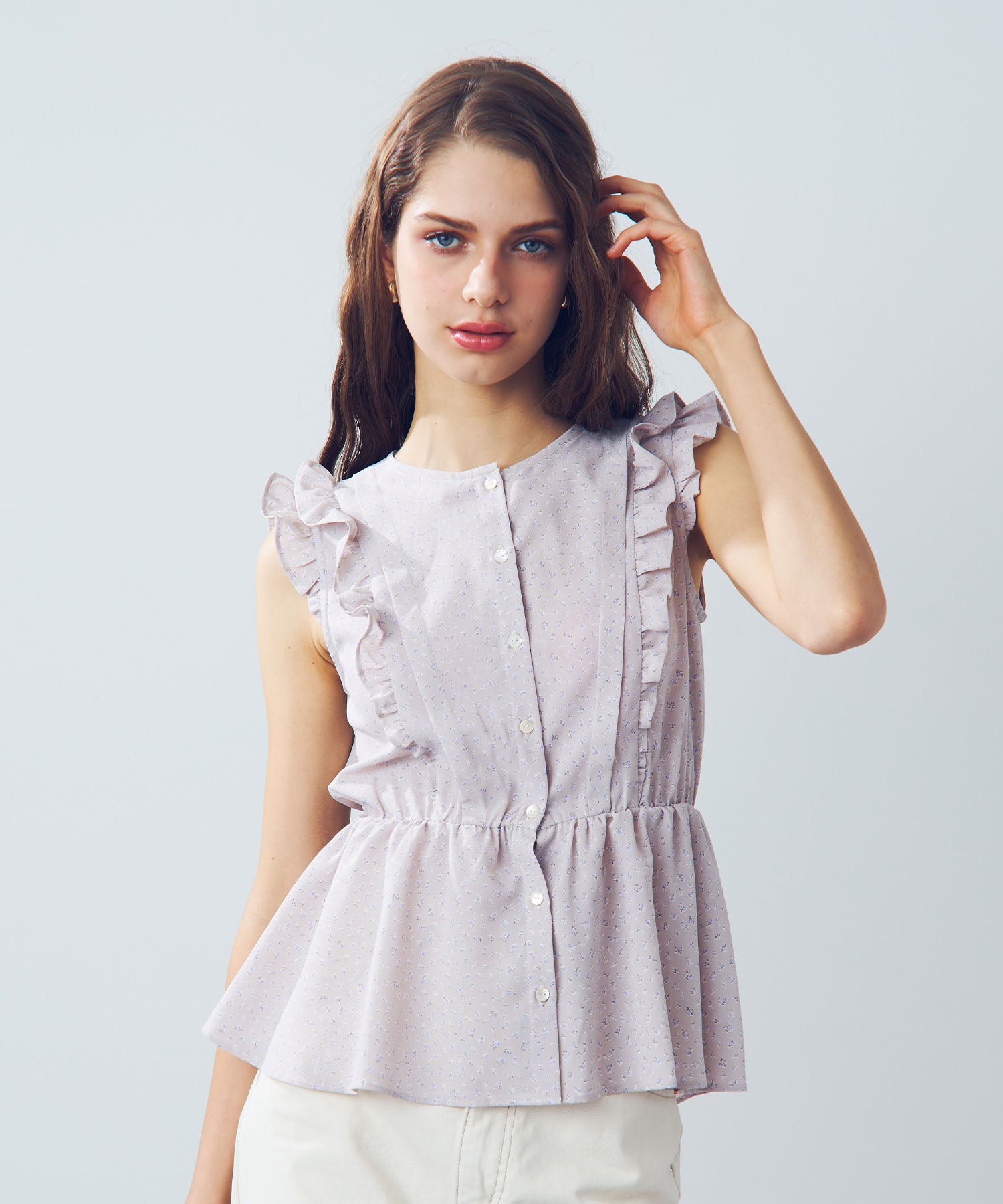 ミニフラワーブラウス