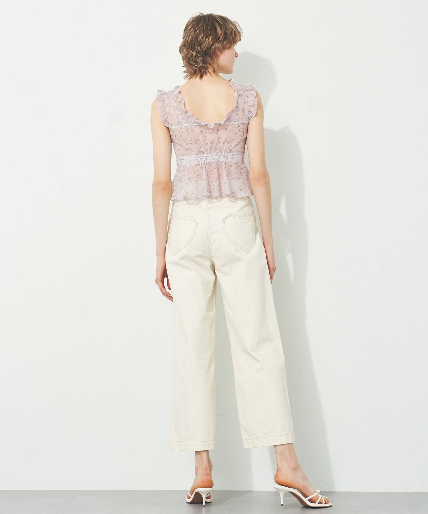 ラメドットフルールブラウス