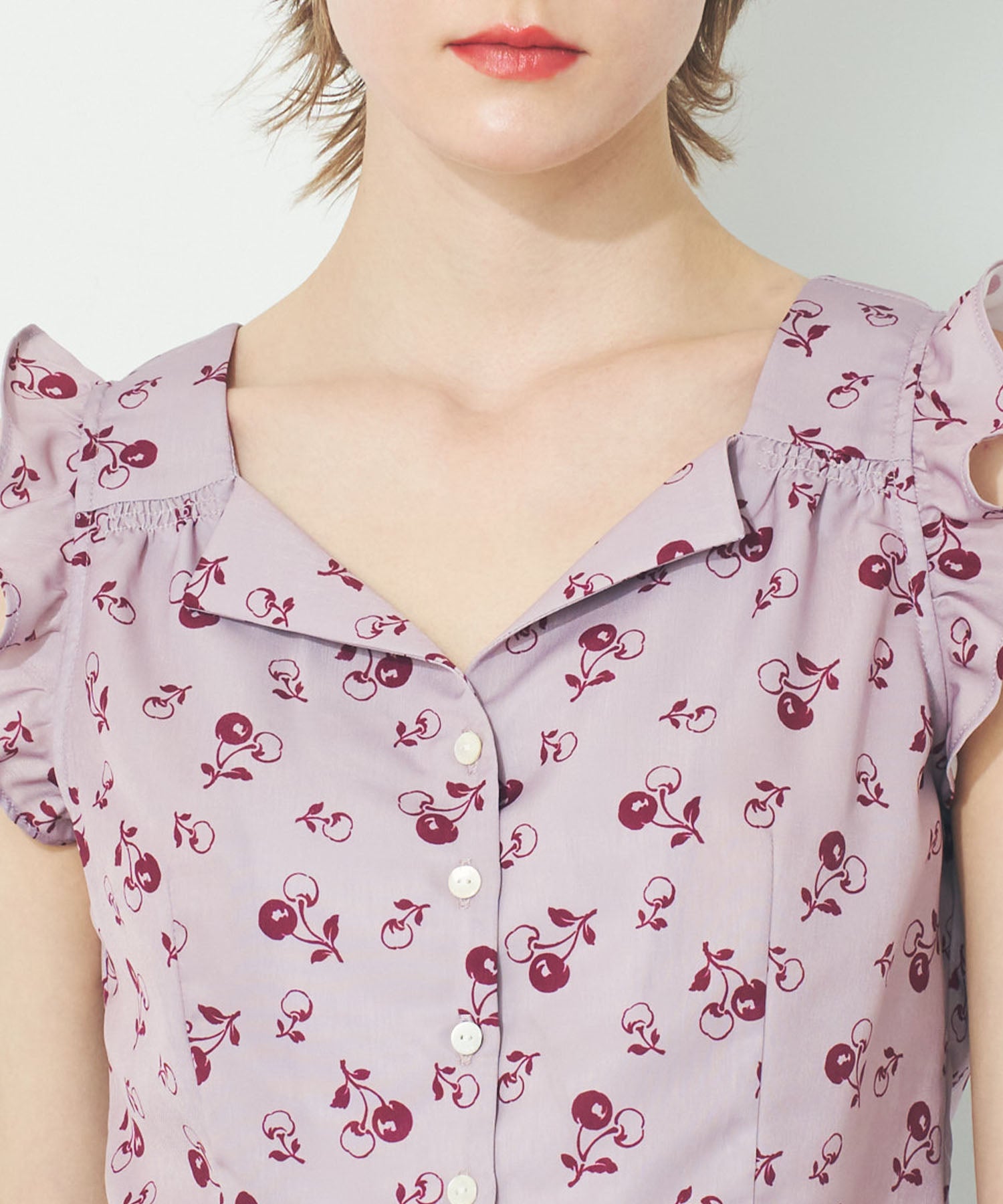 ヴィンテージチェリーブラウス