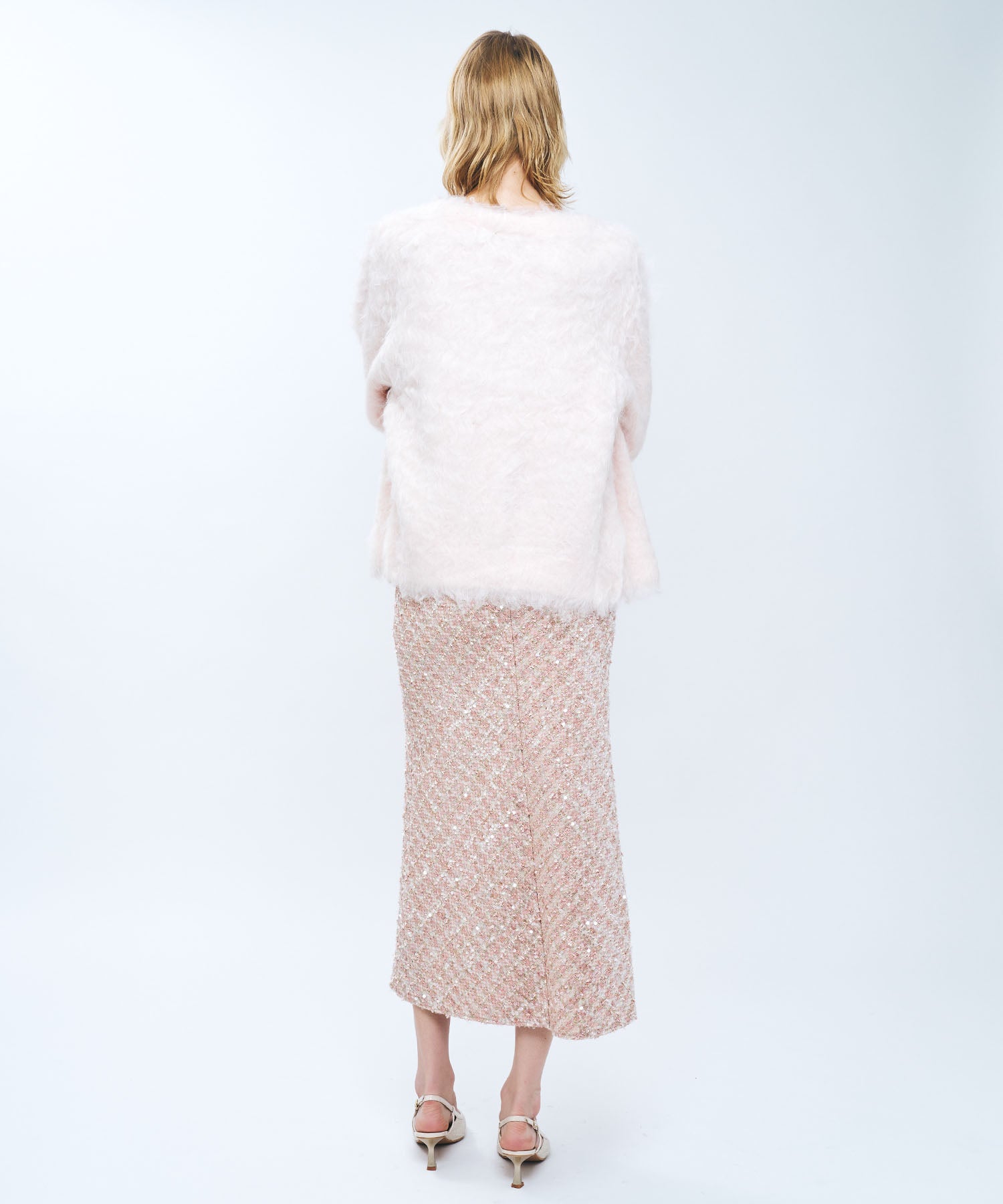 ブラッシュドシャギーカーディガン