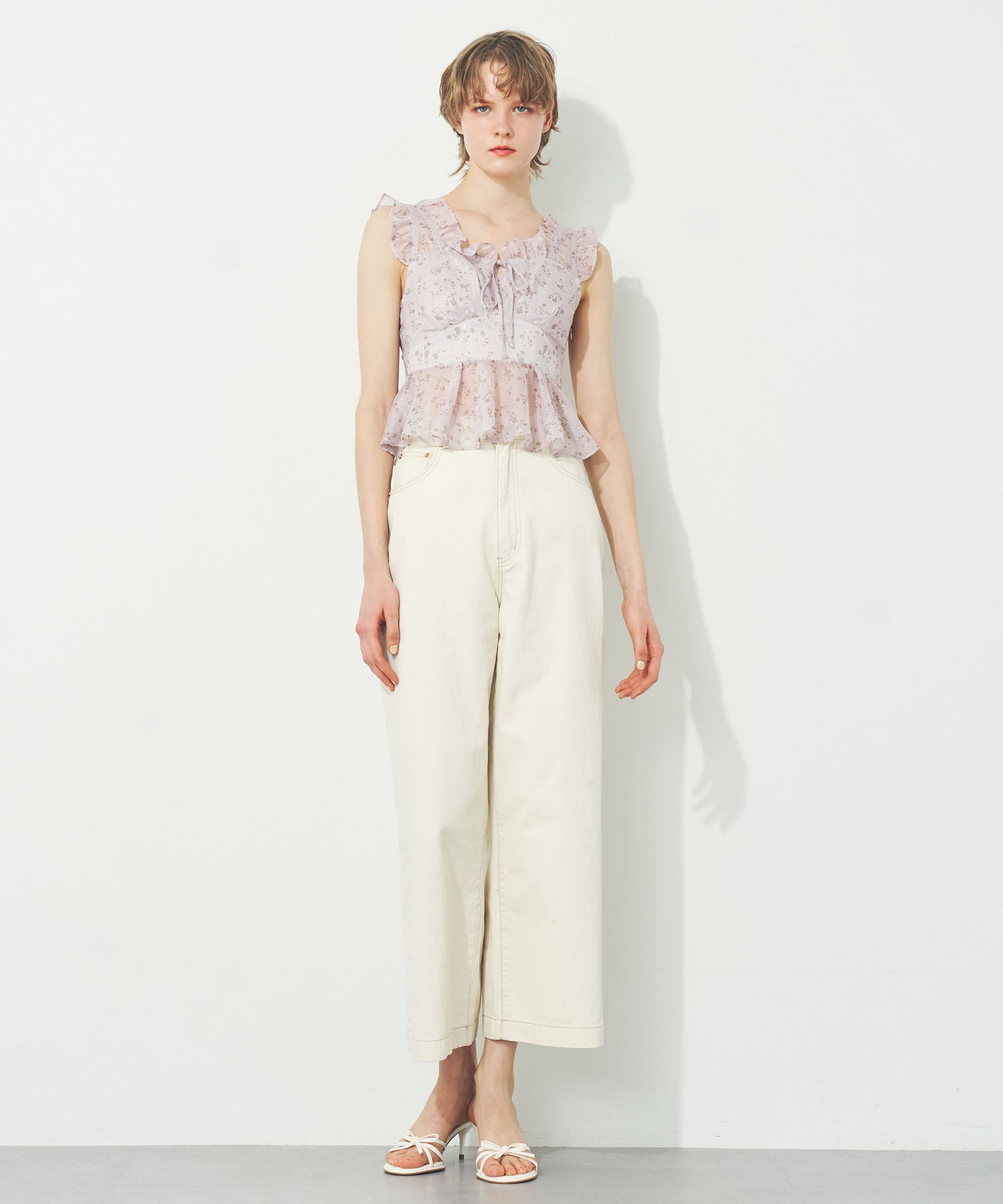 ラメドットフルールブラウス