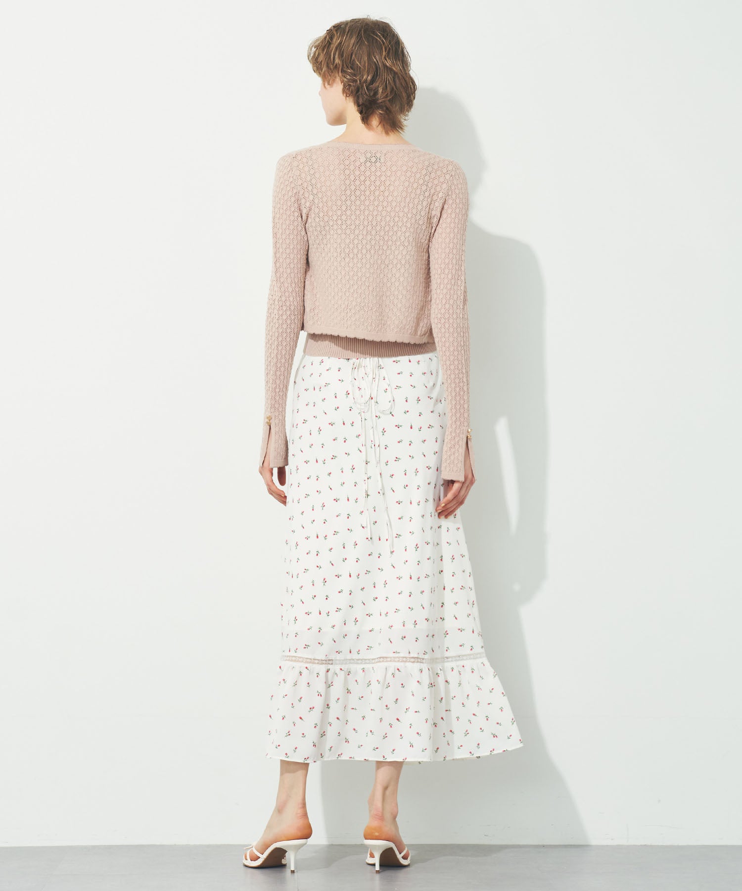 キャミセットアイレットカーディガン