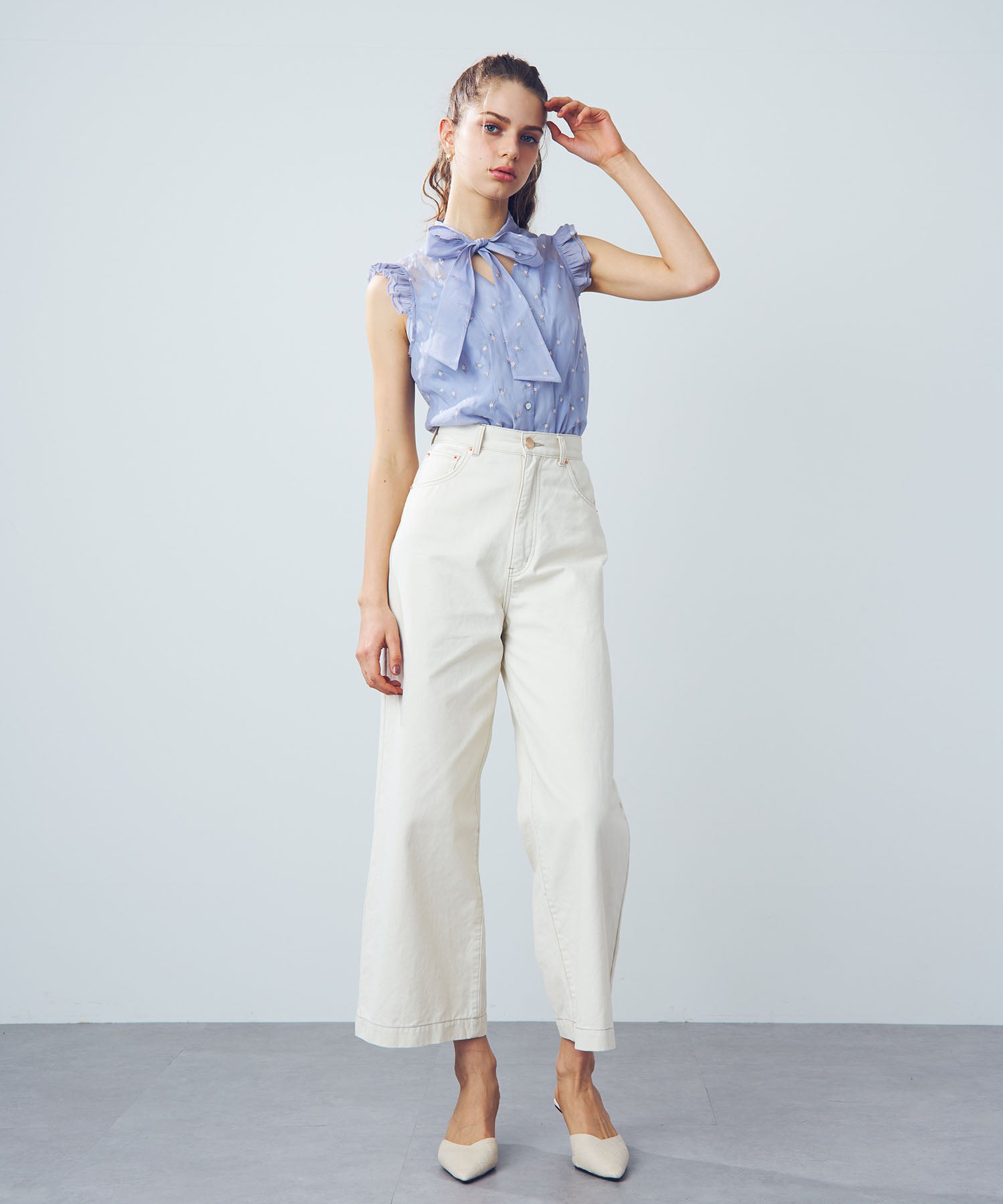 【預訂】迷你亮片花朵襯衫