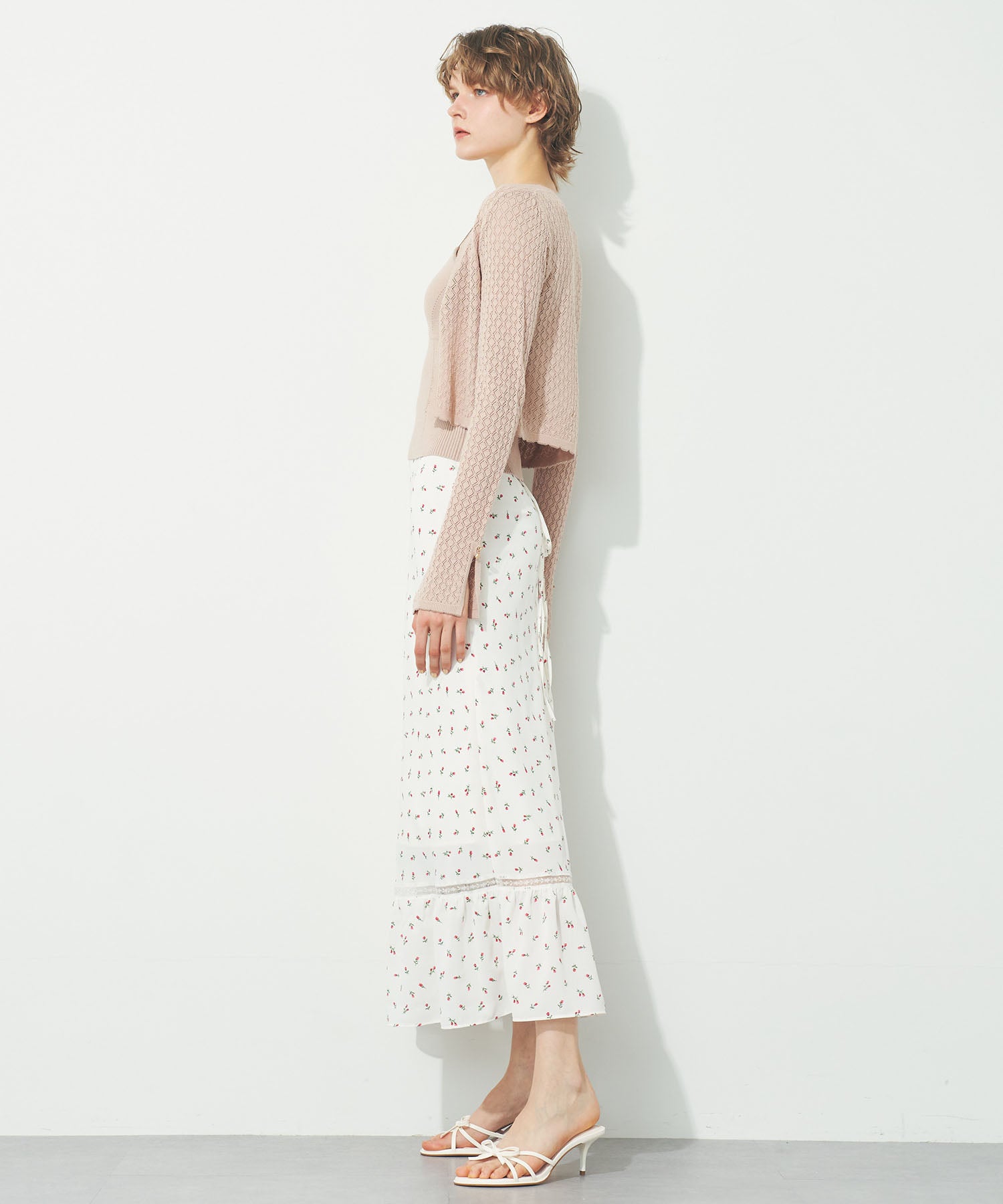 キャミセットアイレットカーディガン