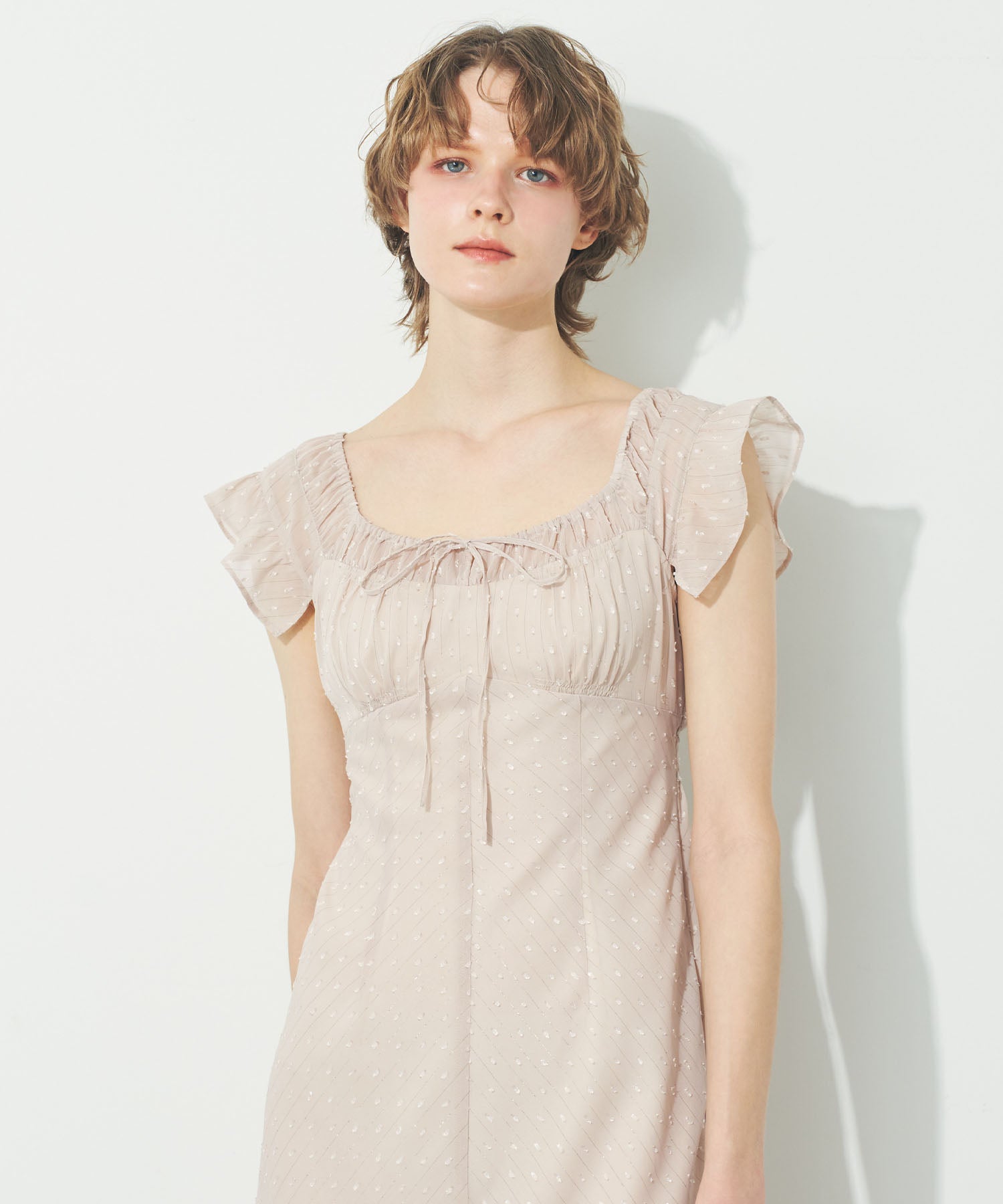 ラメストライプワンピース