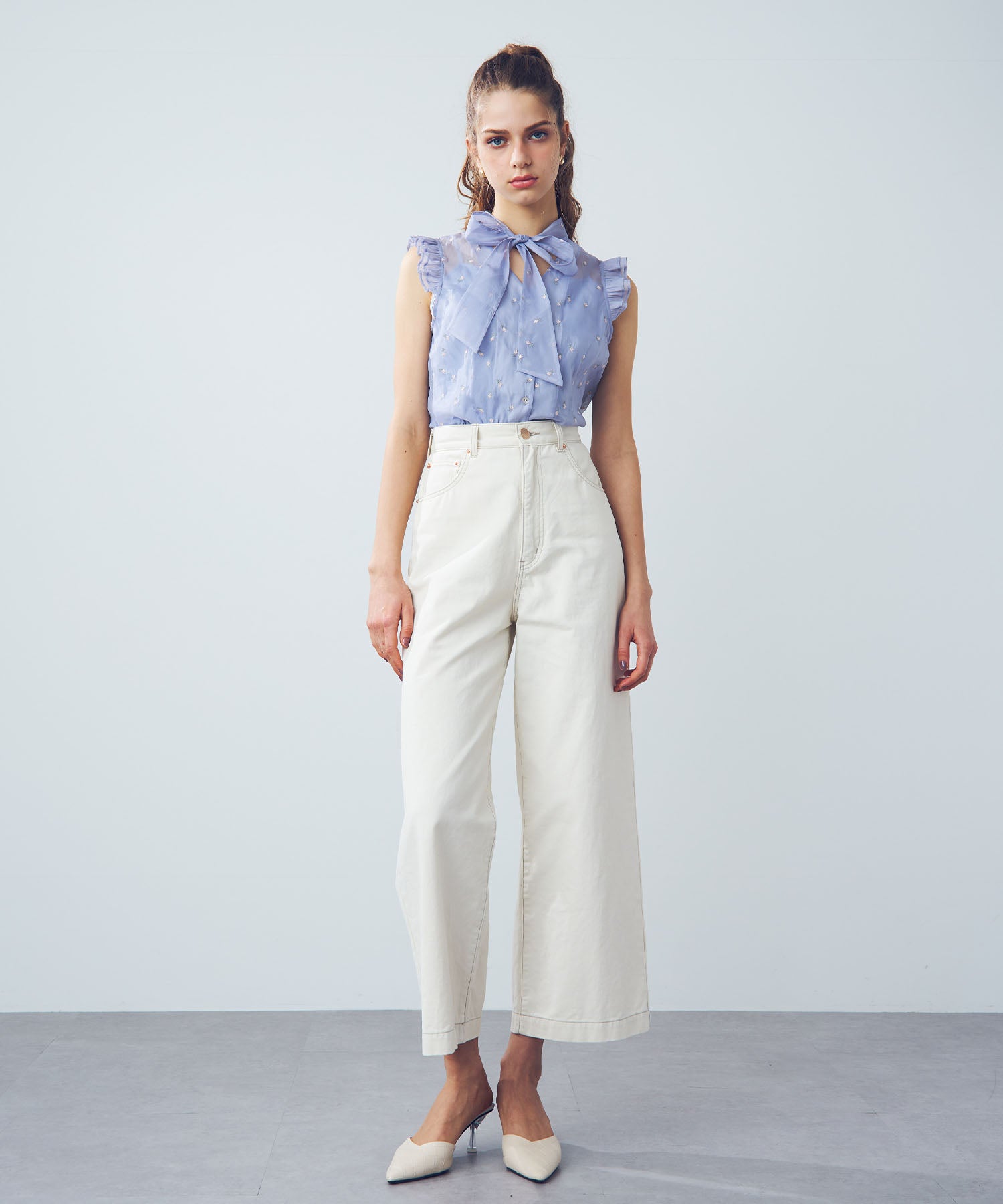 【預訂】迷你亮片花朵襯衫