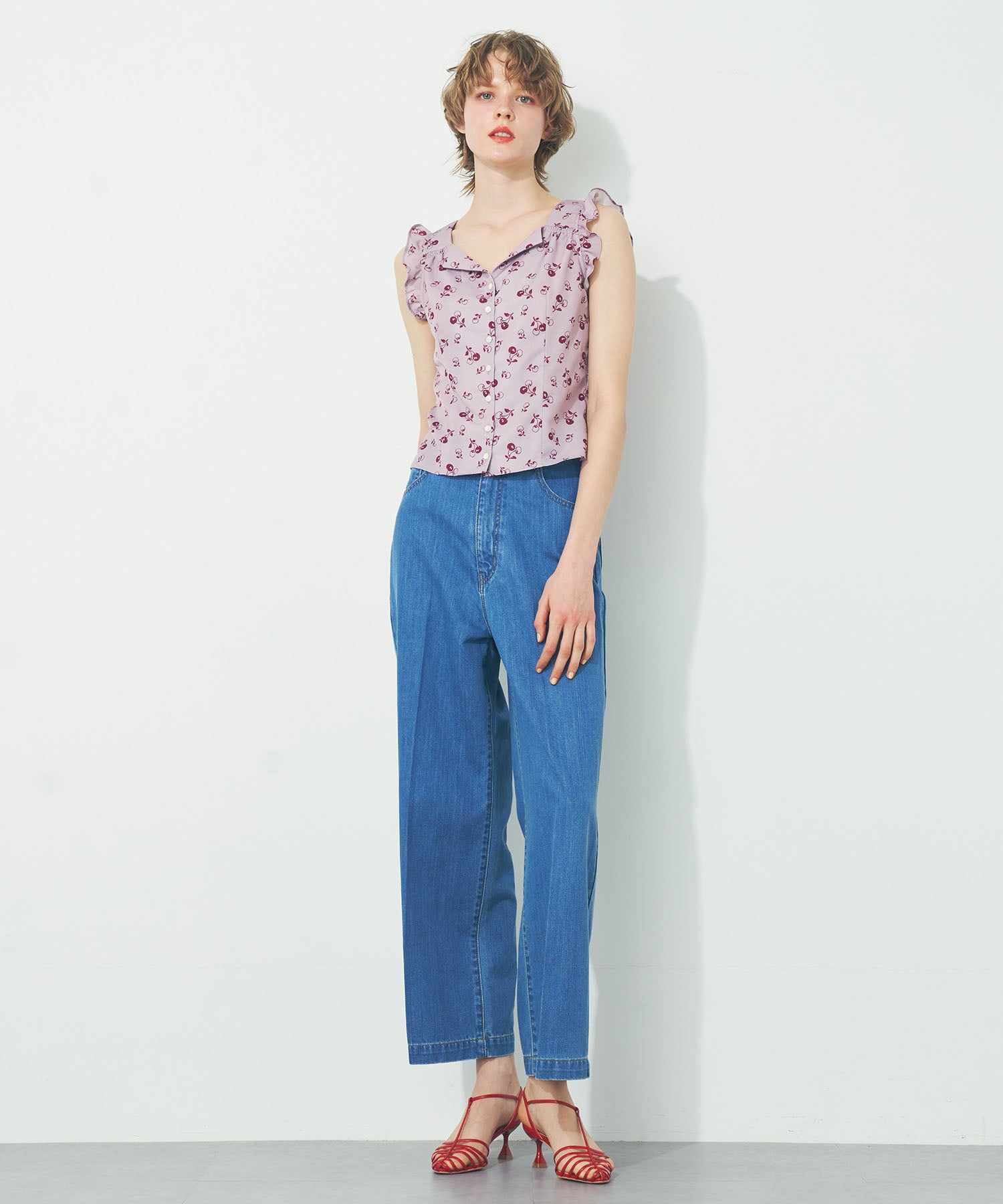 ヴィンテージチェリーブラウス