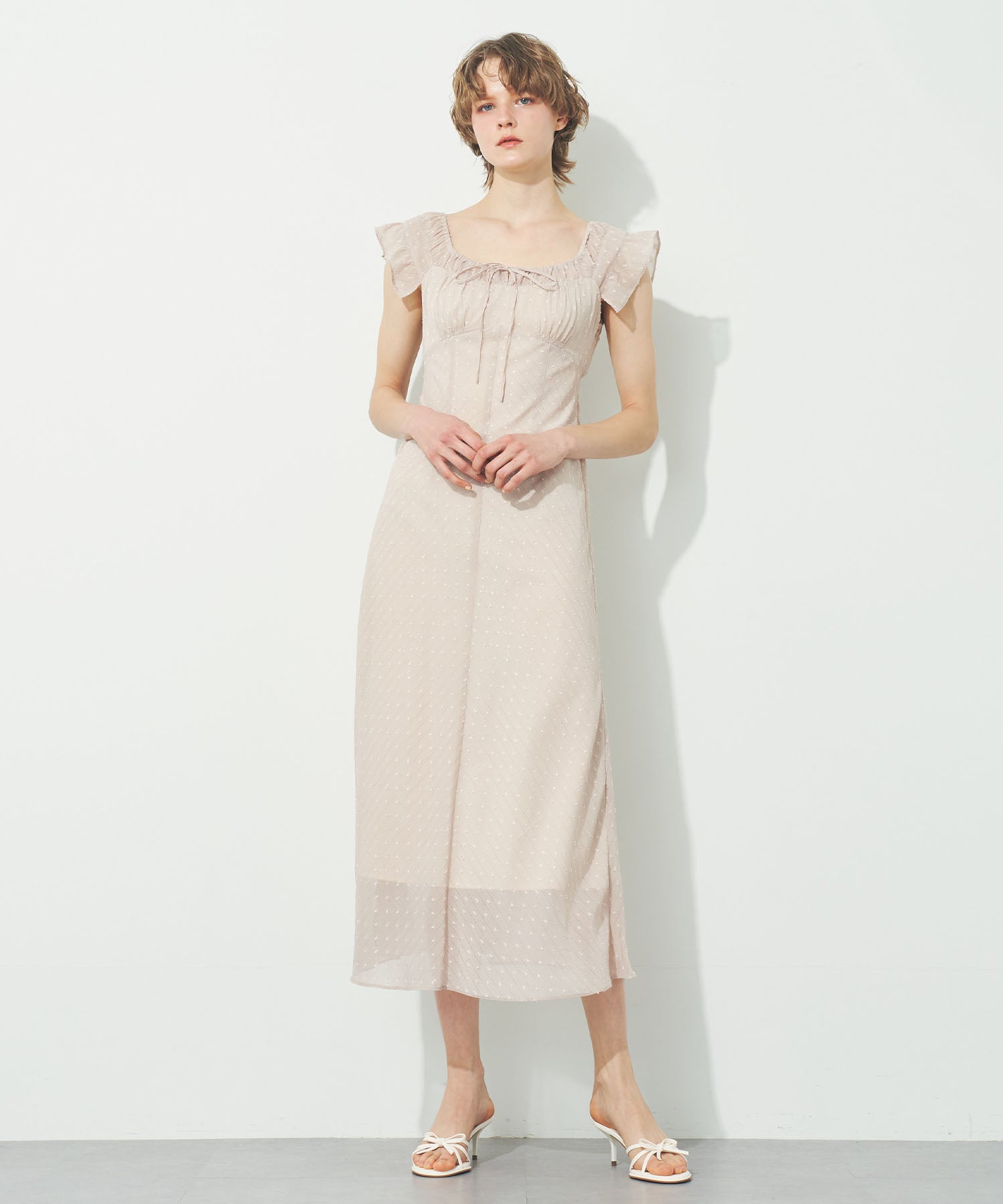 ラメストライプワンピース