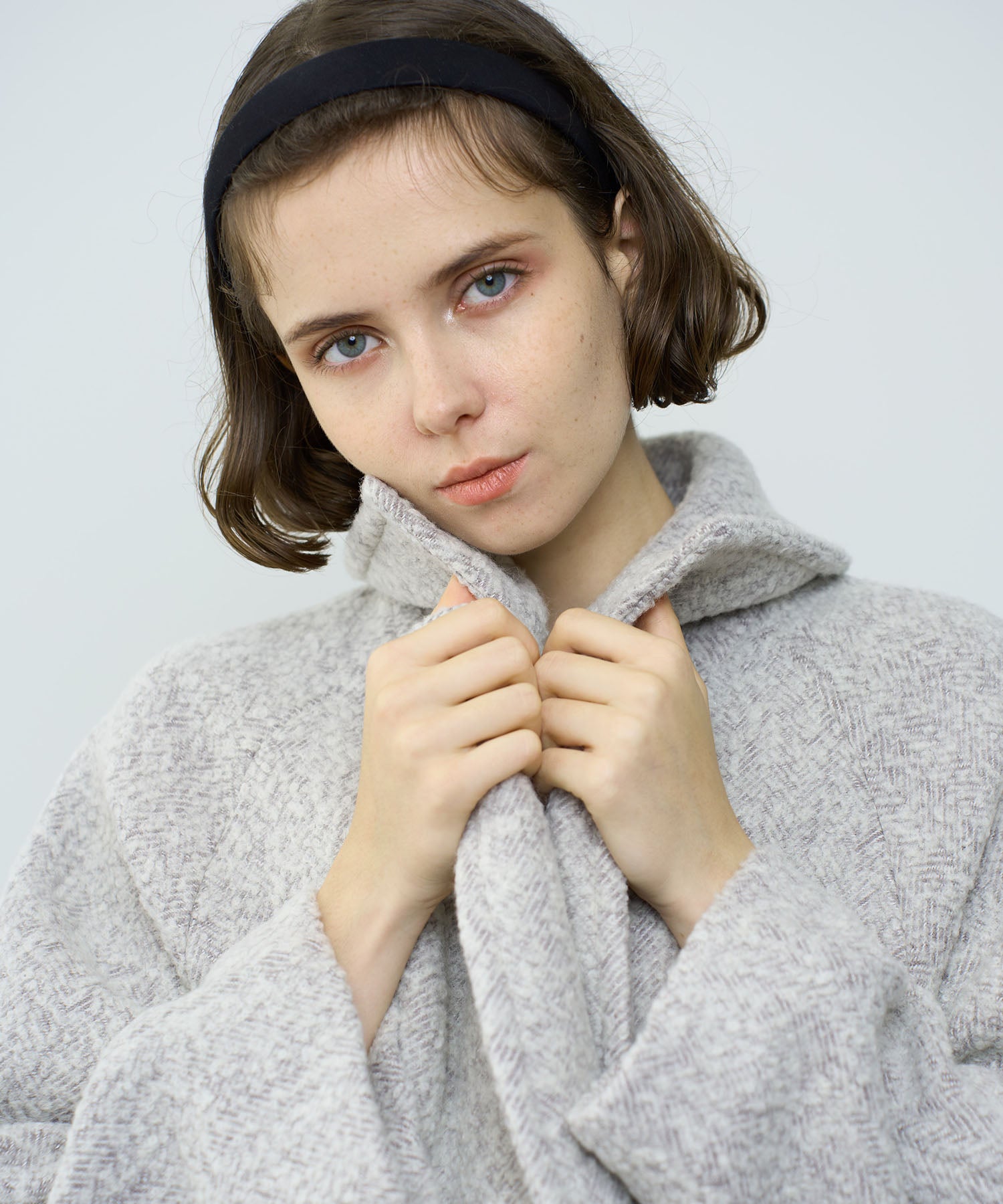 人字紋 W 扣款大衣