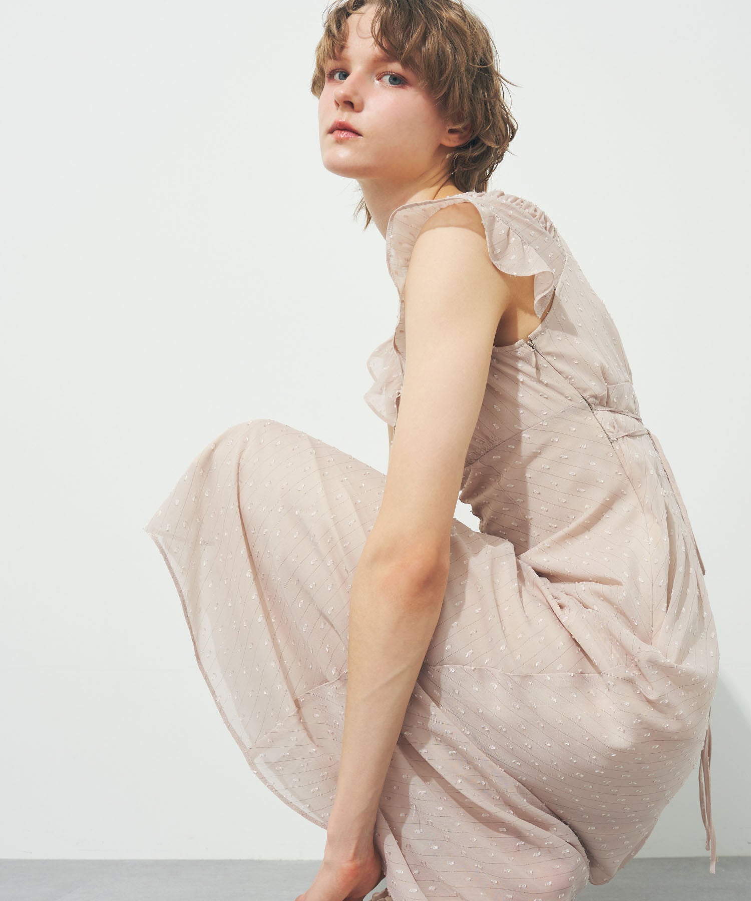 ラメストライプワンピース