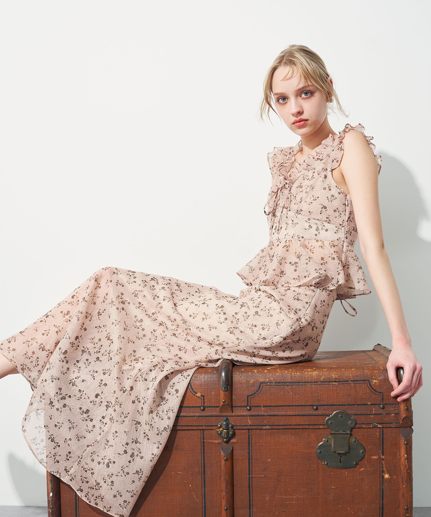 ラメドットフルールブラウス