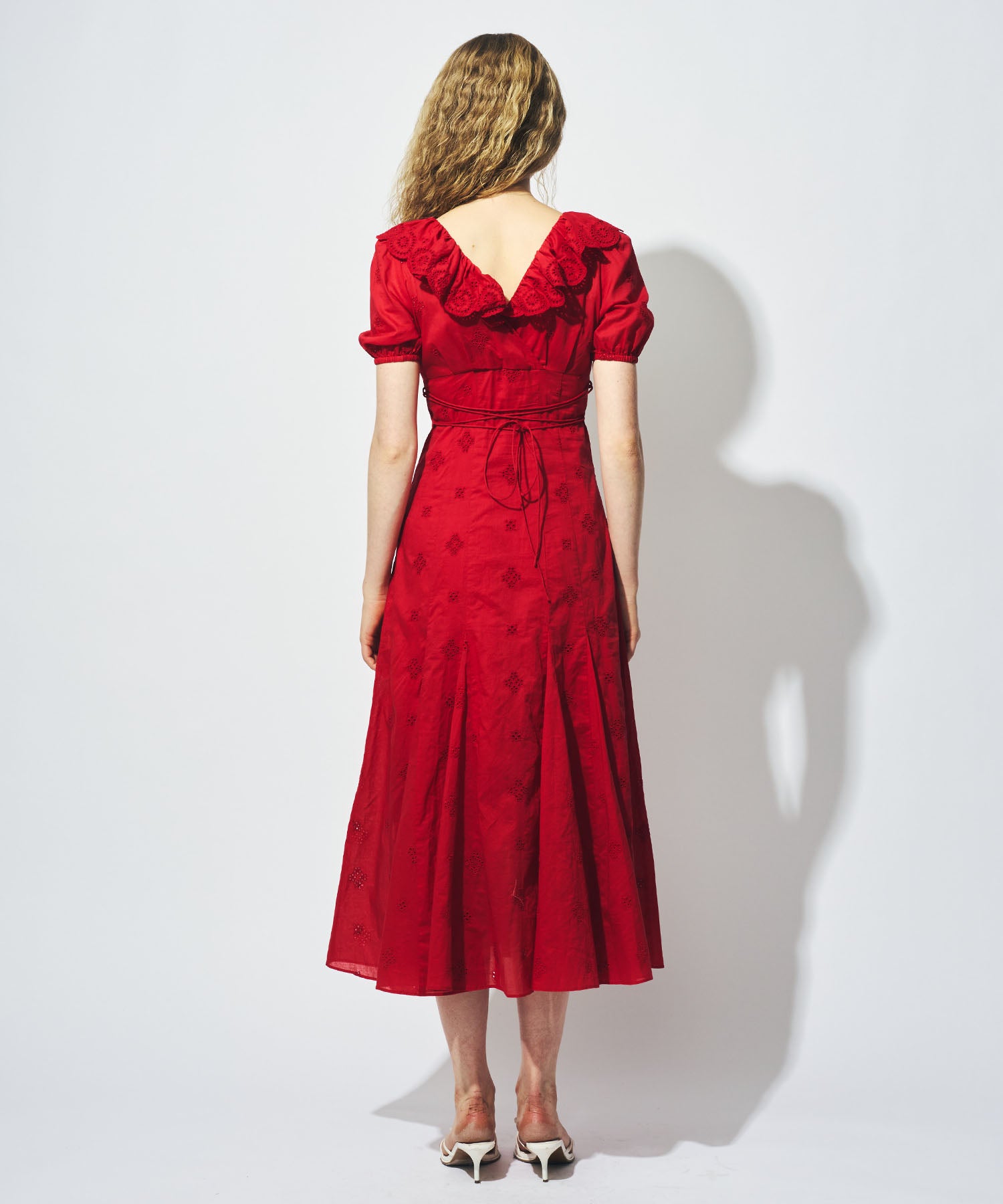 コットンボイルフラワーワンピース