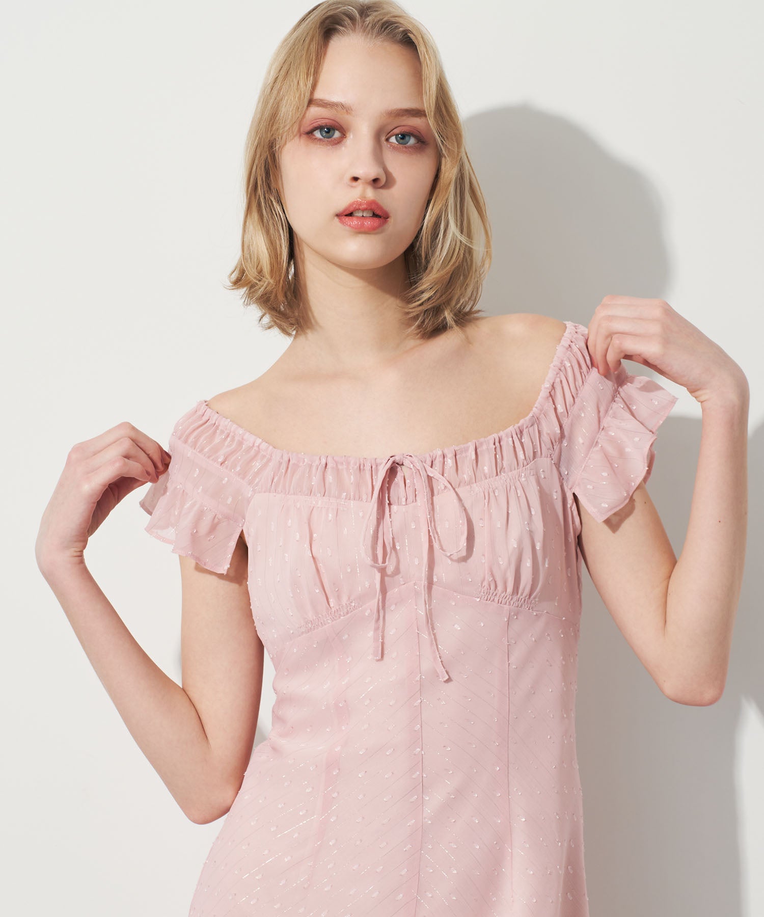 ラメストライプワンピース