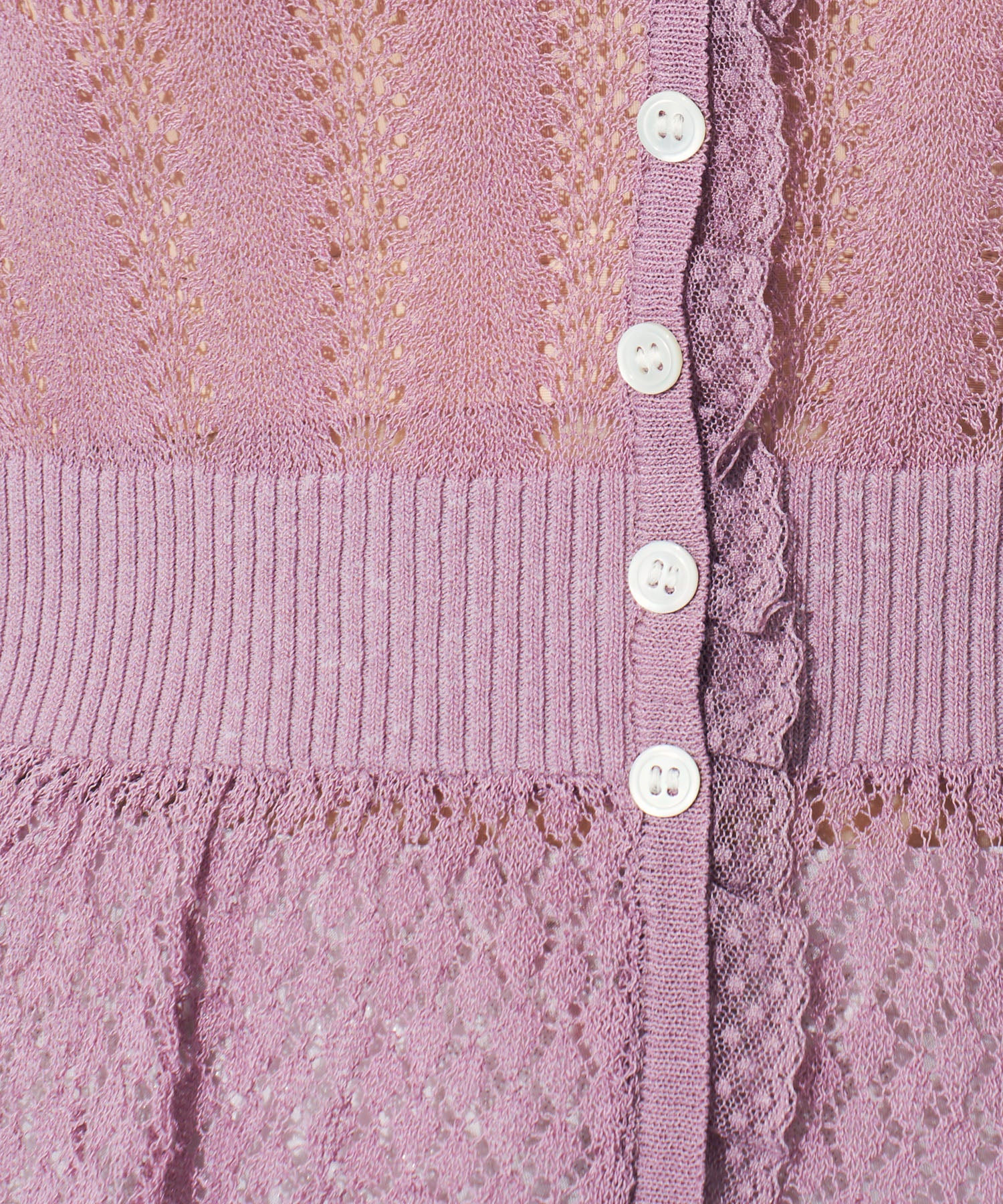 シアーアイレットMIXニット