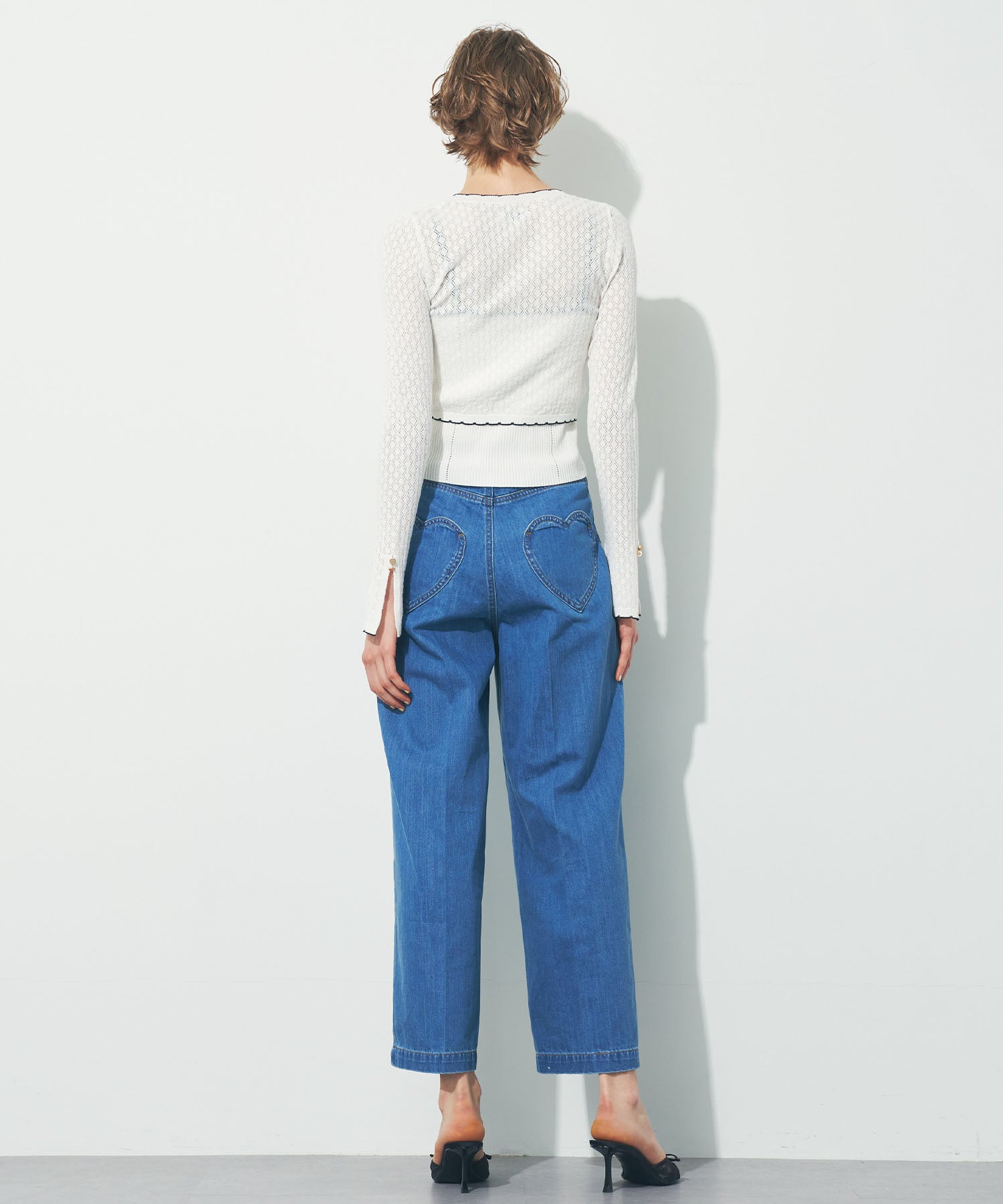 キャミセットアイレットカーディガン