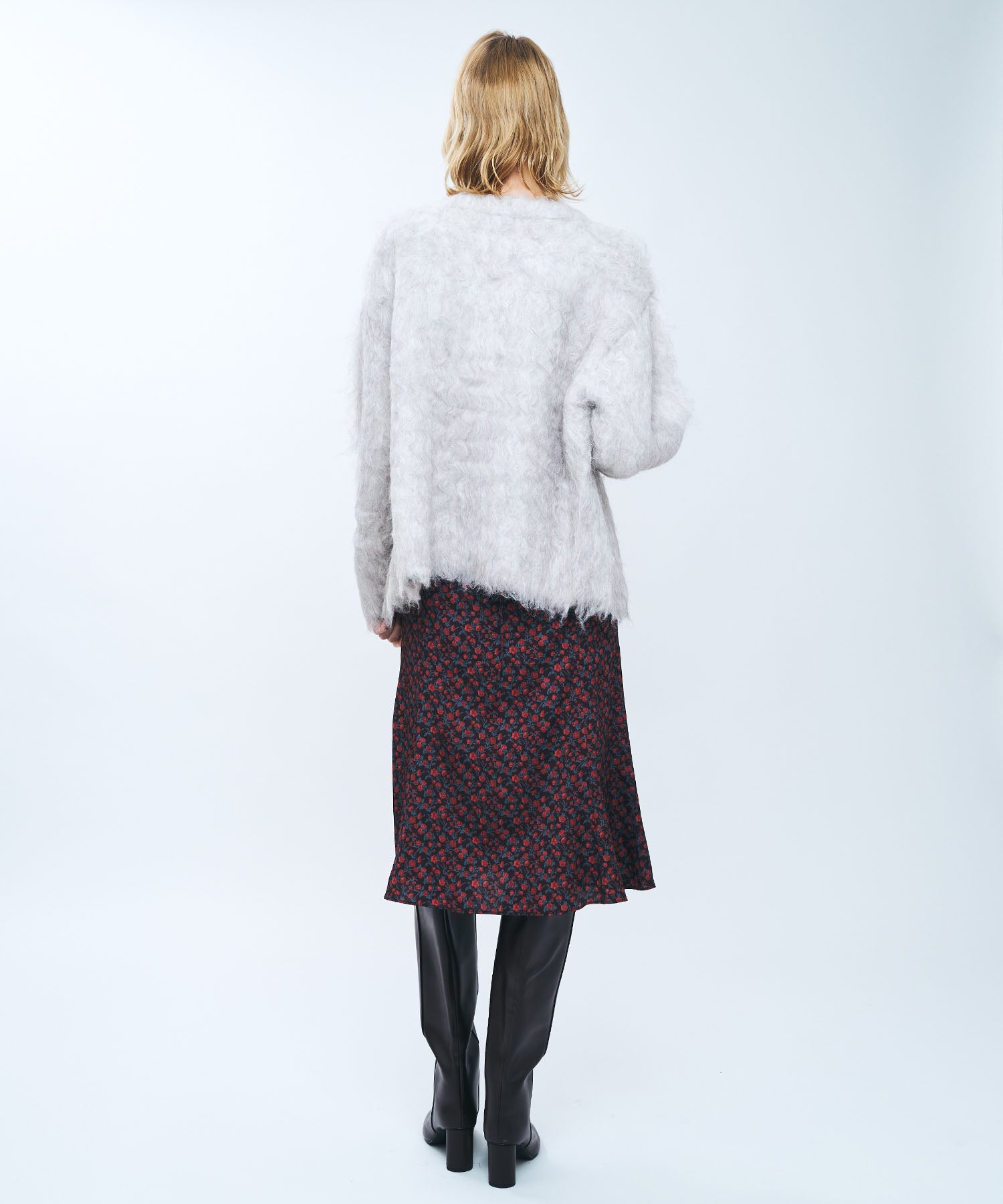 ブラッシュドシャギーカーディガン