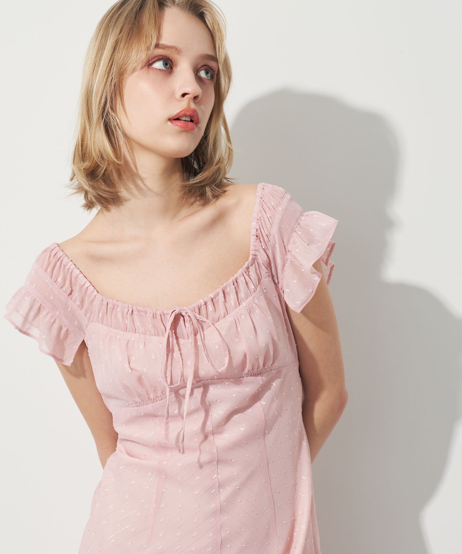 ラメストライプワンピース