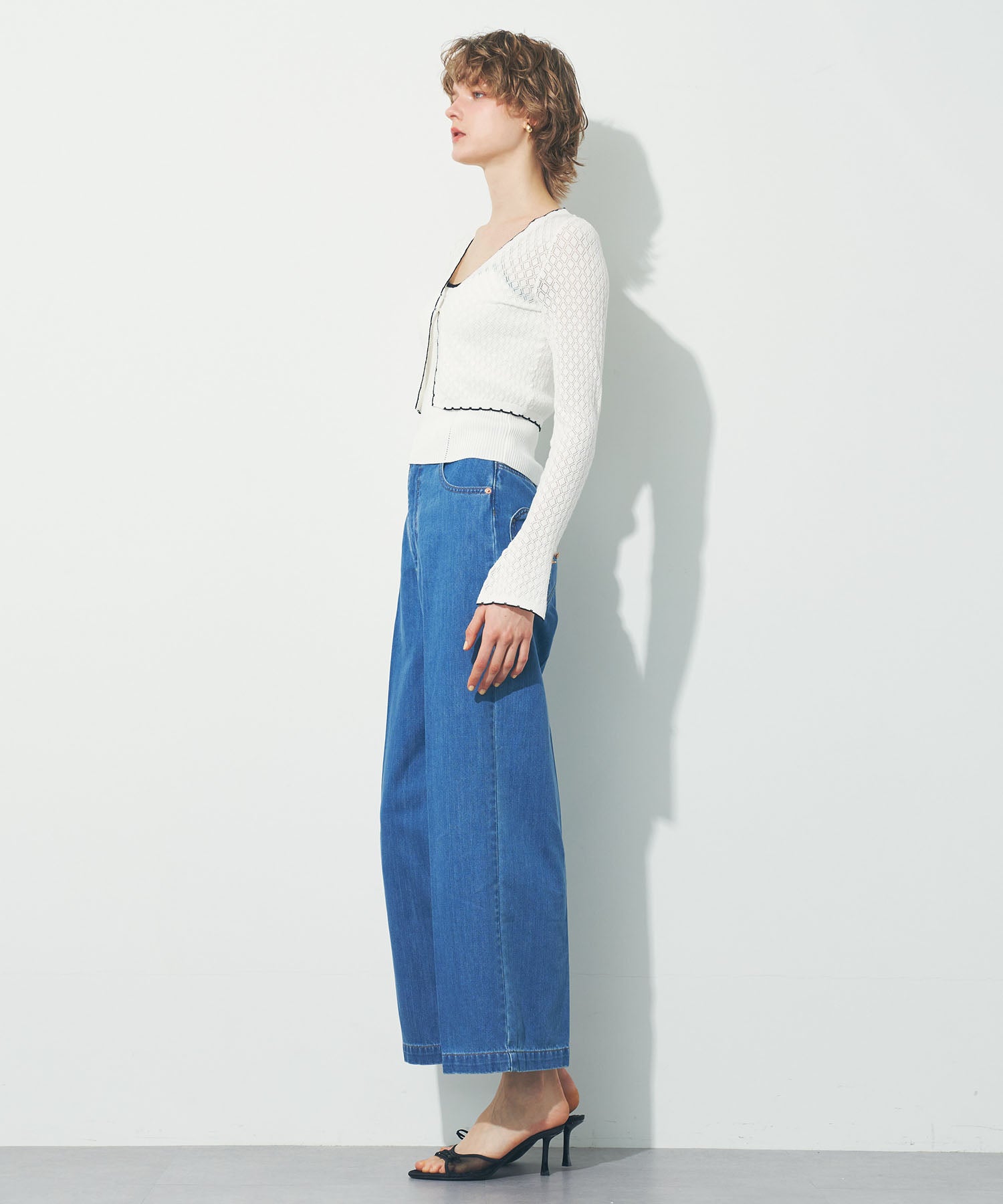 キャミセットアイレットカーディガン
