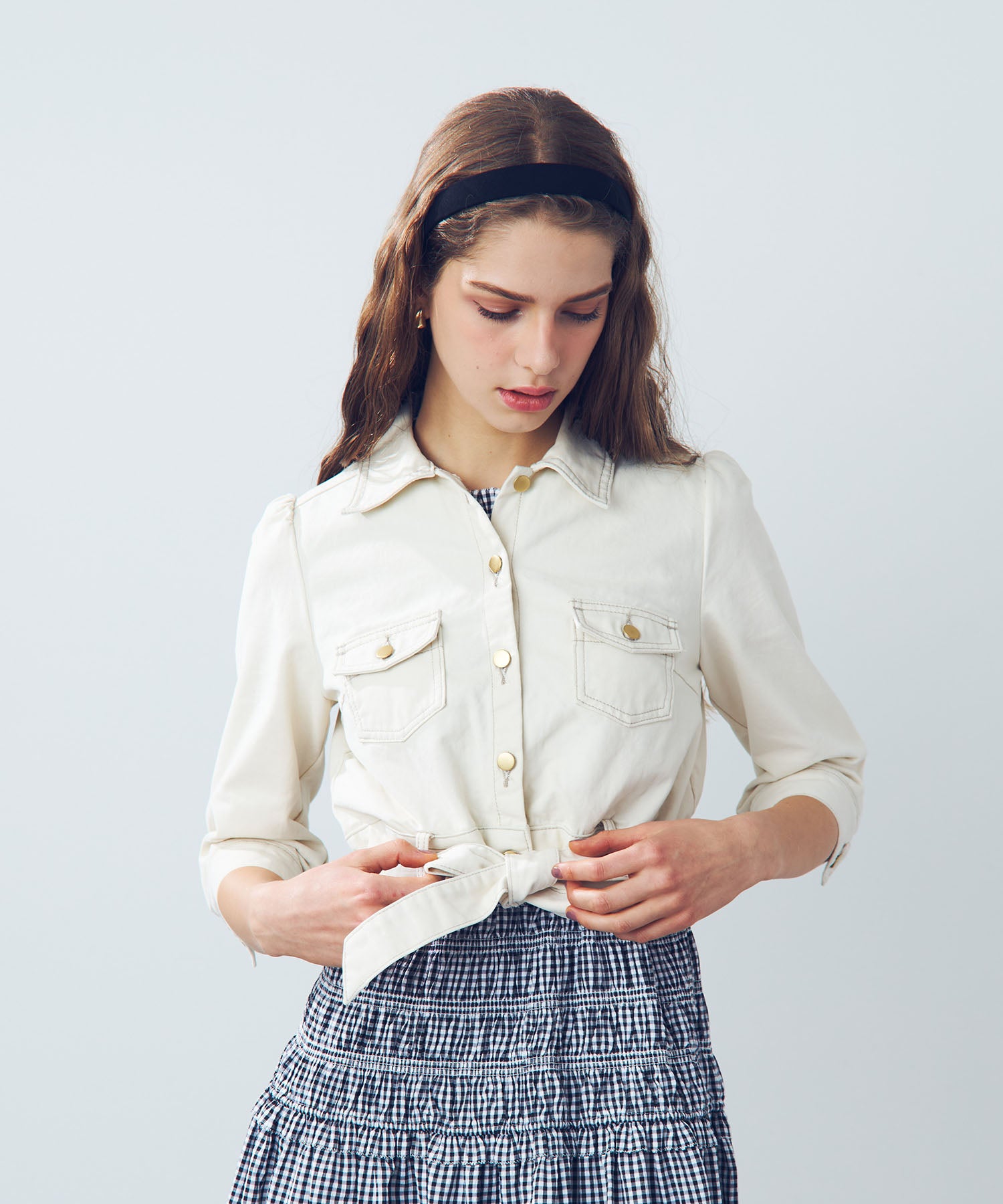 デニムコンパクトジャケット