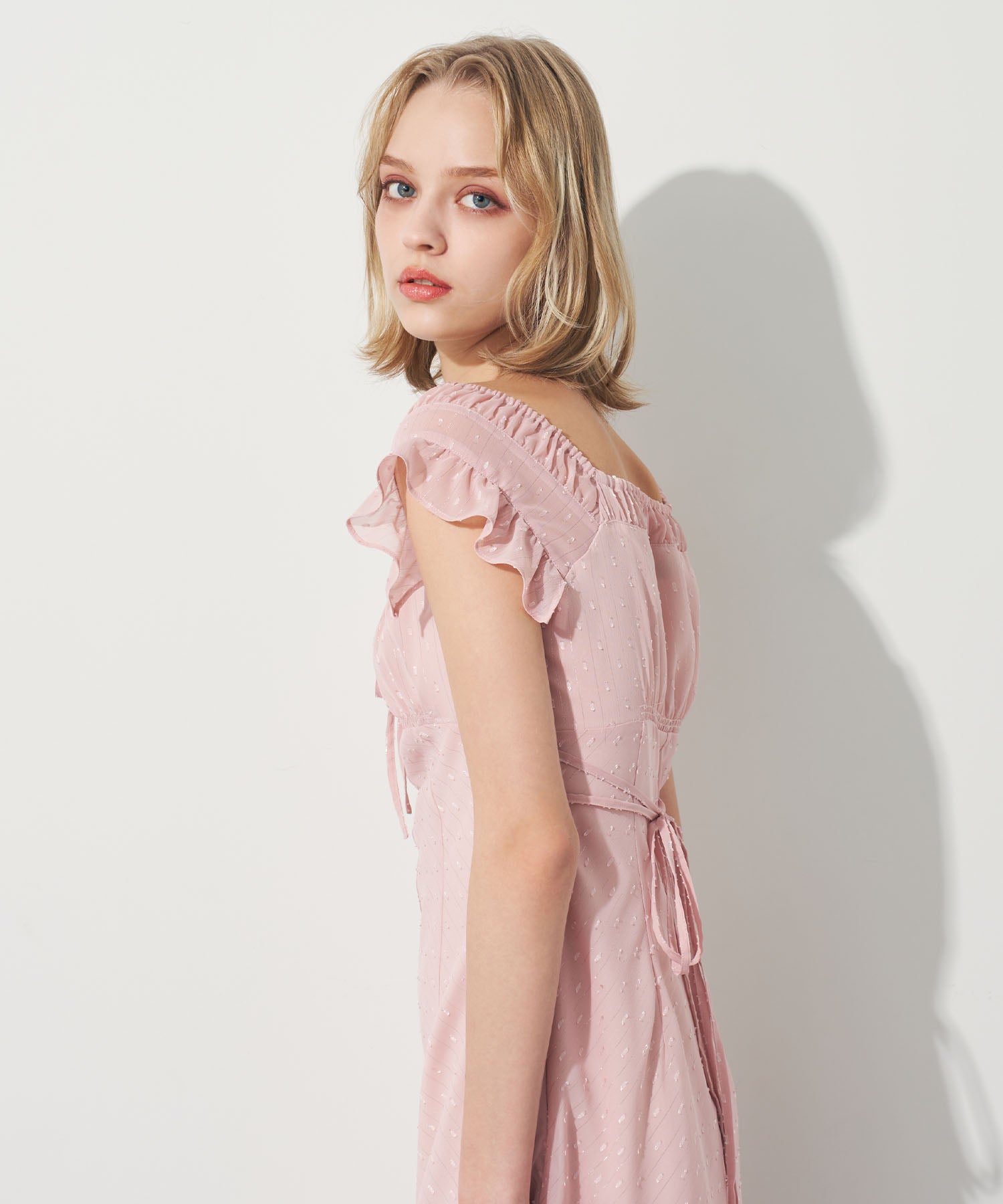 ラメストライプワンピース