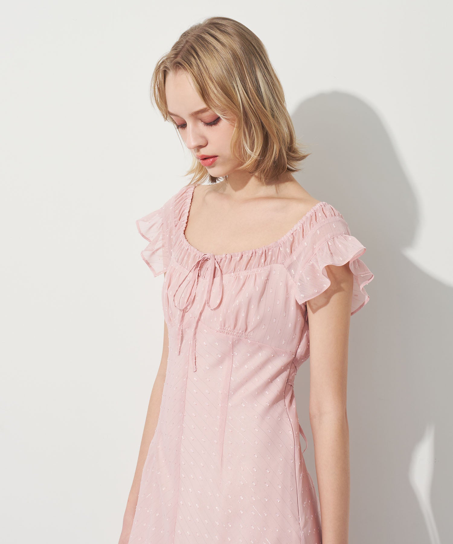 ラメストライプワンピース