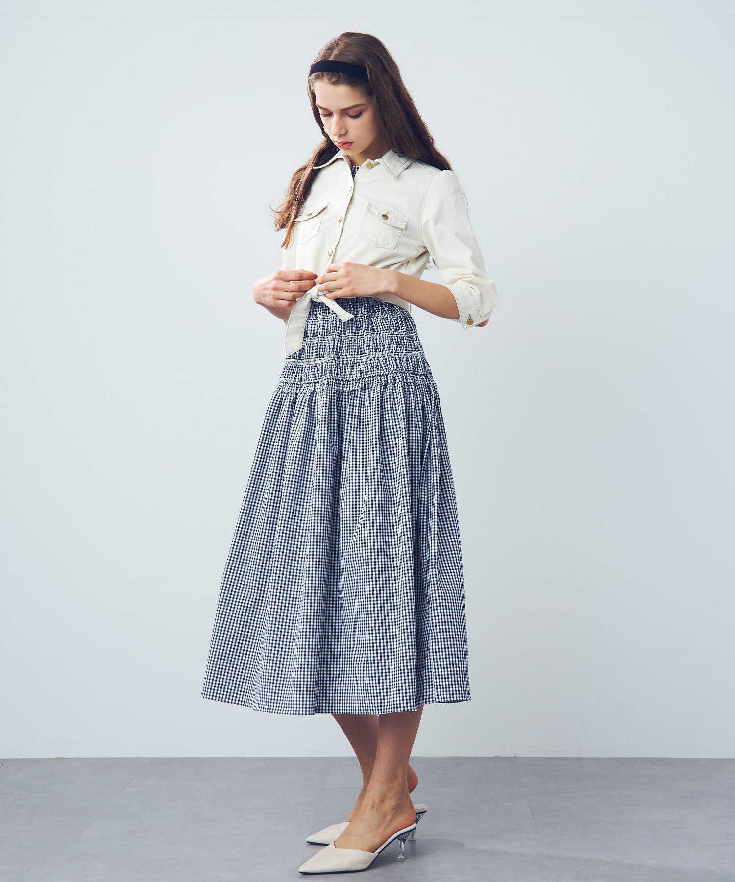 デニムコンパクトジャケット