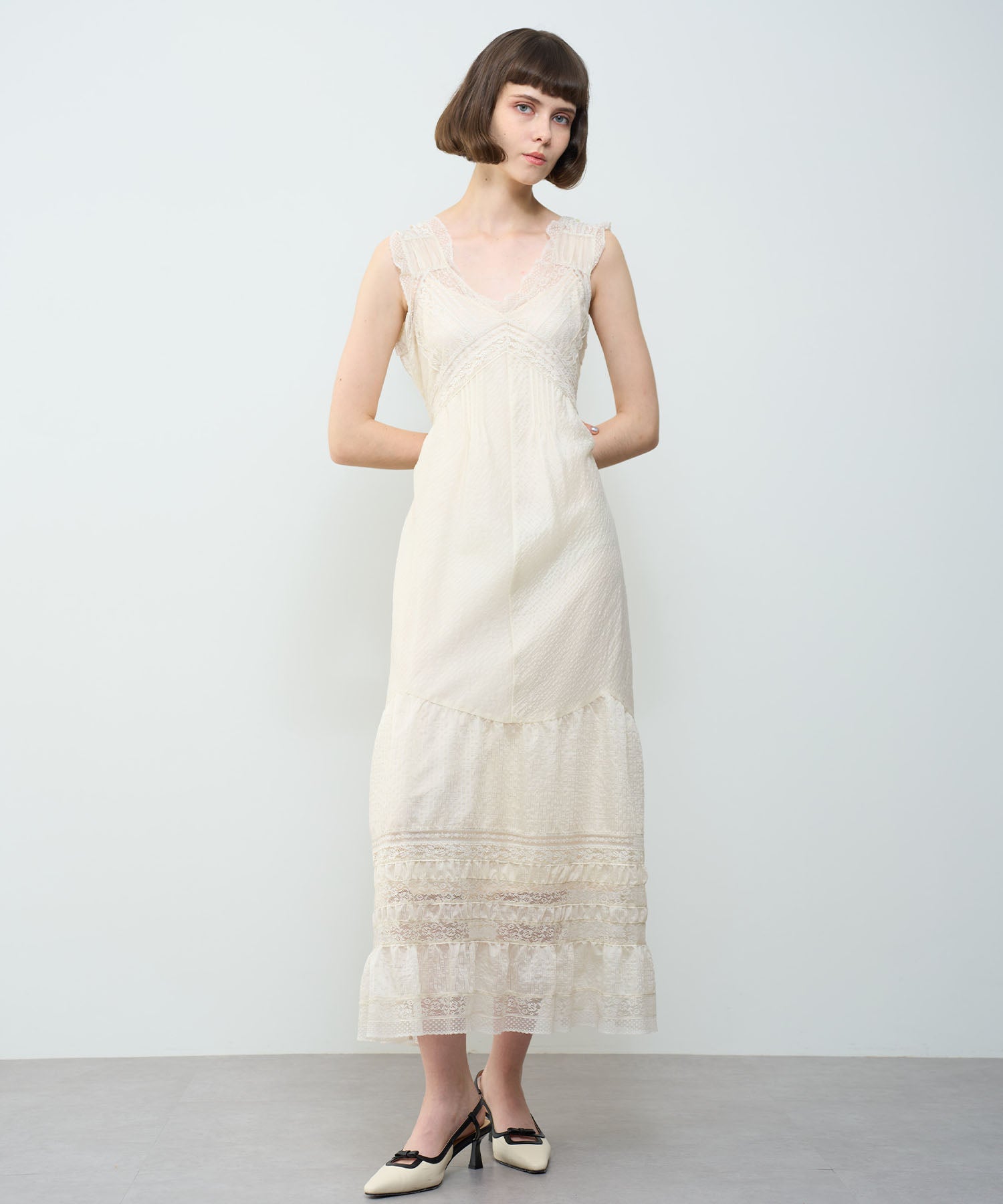 Lace Chiffon Victorian Dress