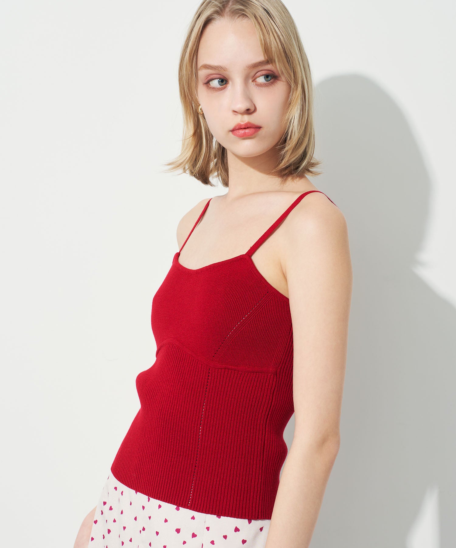 キャミセットアイレットカーディガン