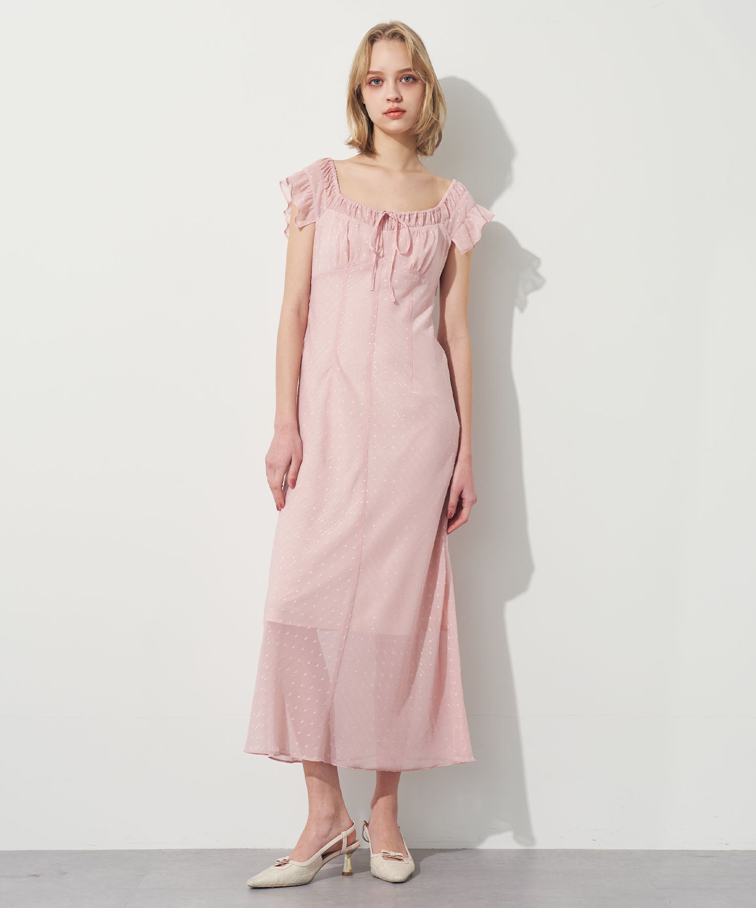 ラメストライプワンピース