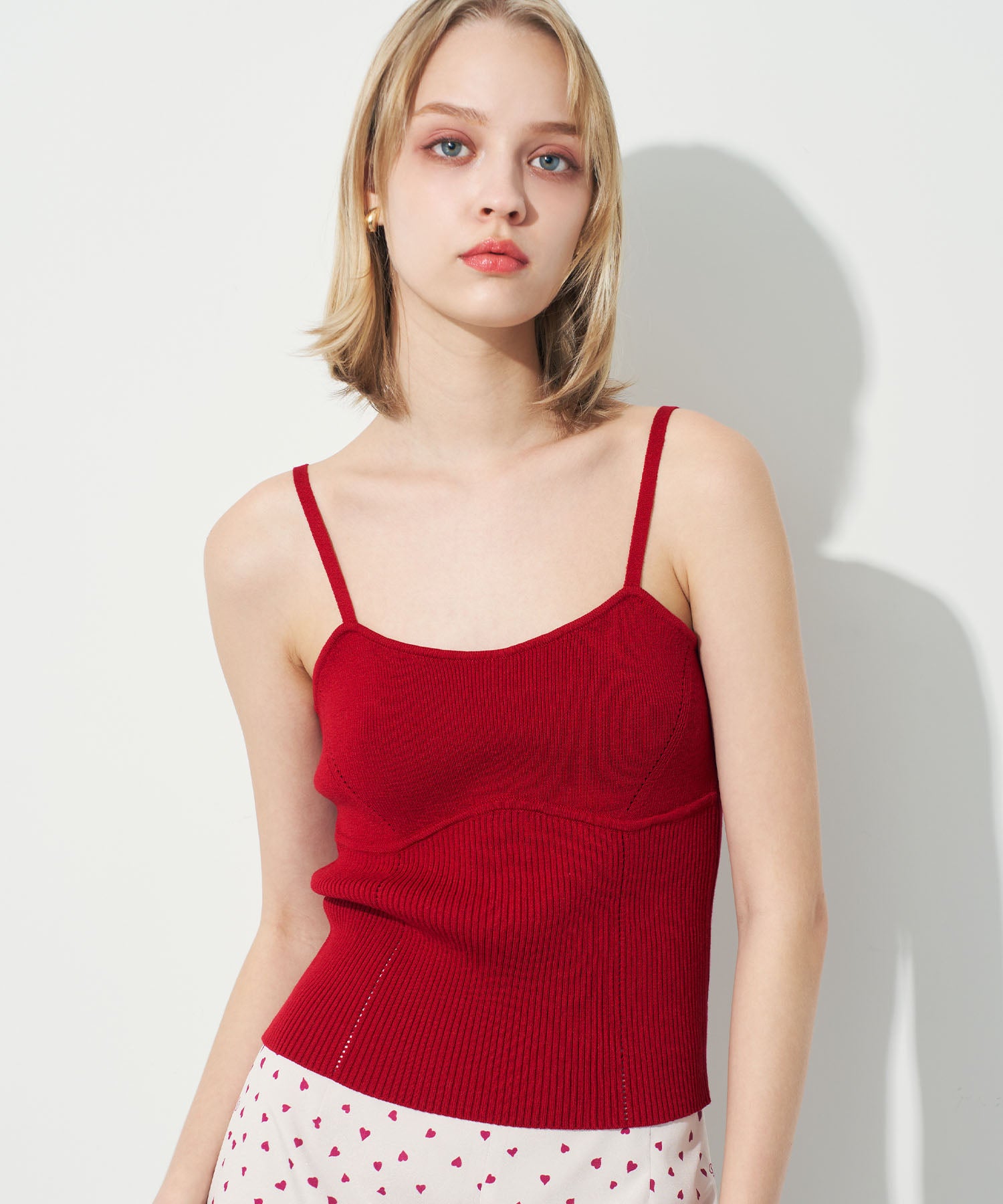 キャミセットアイレットカーディガン