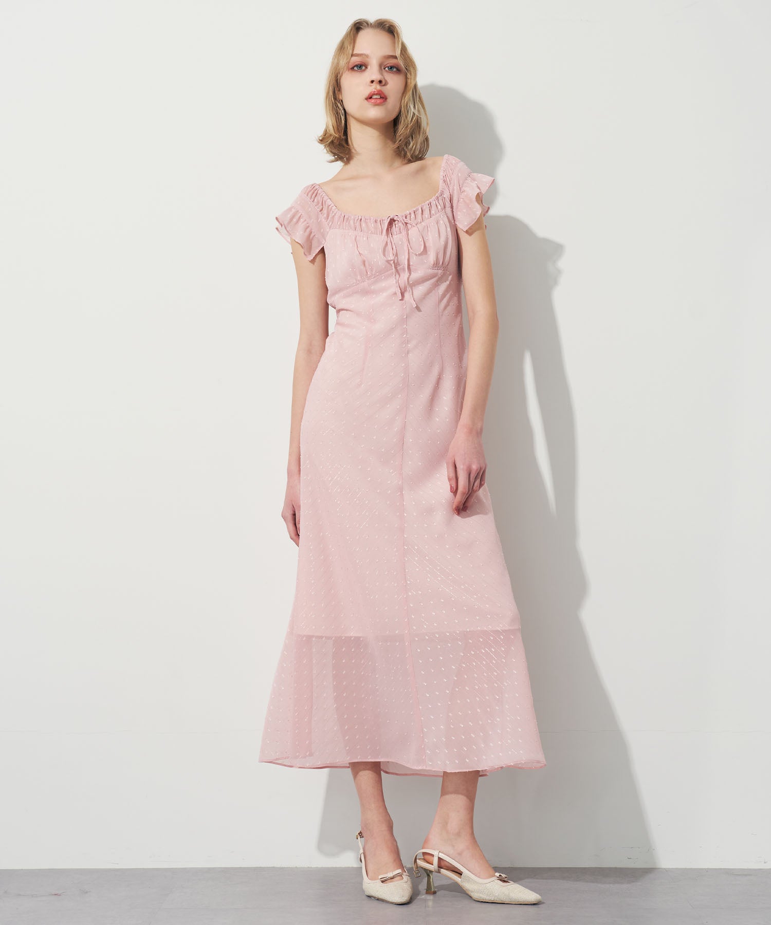 ラメストライプワンピース