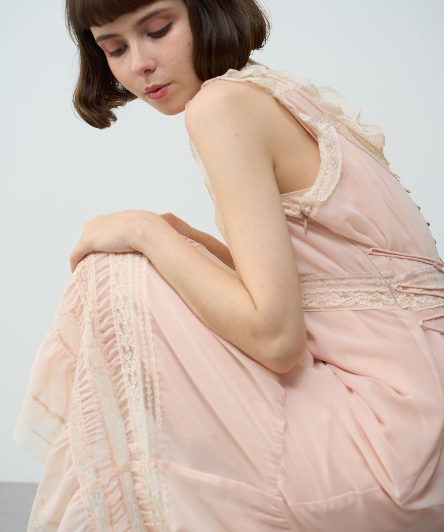 Lace Chiffon Victorian Dress