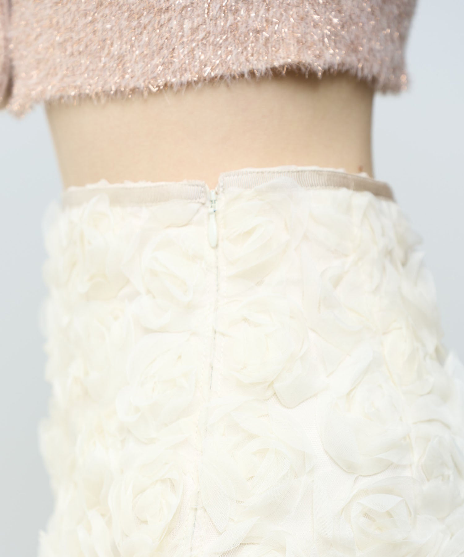 刺繡蕾絲半身裙