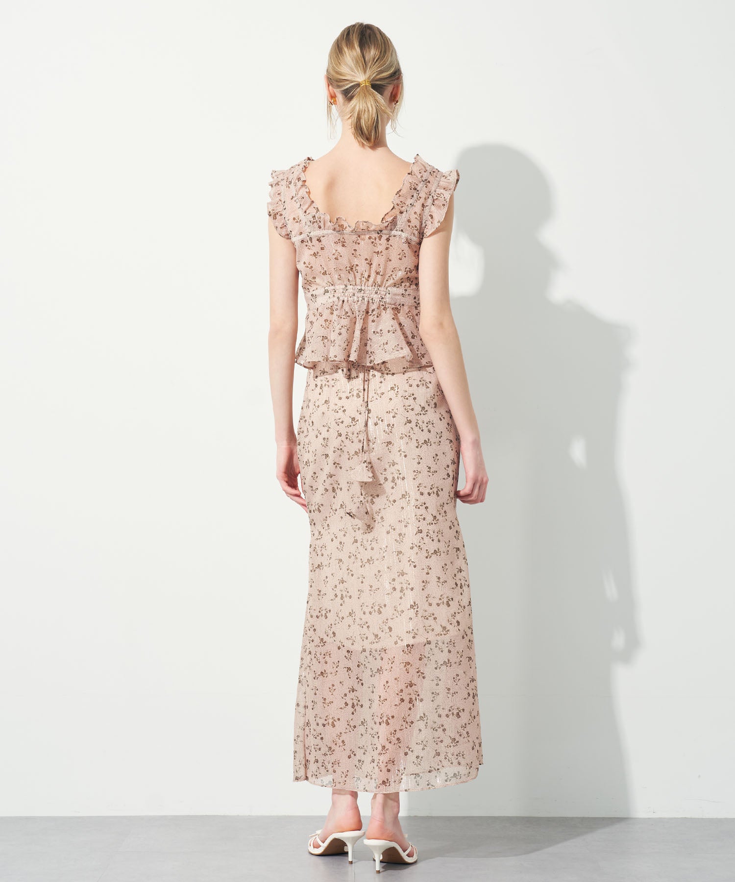 ラメドットフルールブラウス