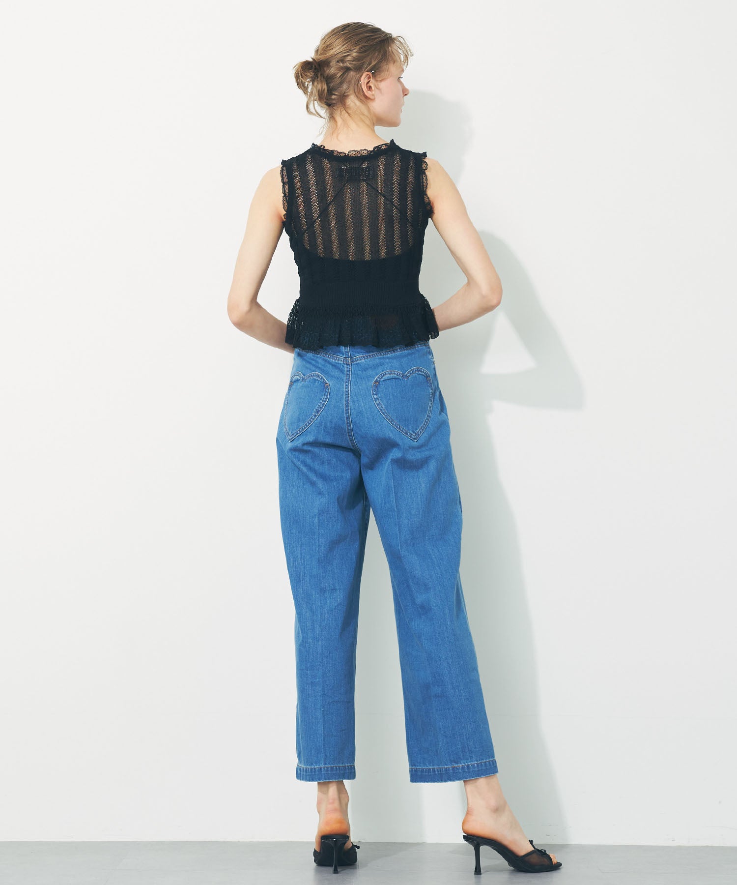 シアーアイレットMIXニット