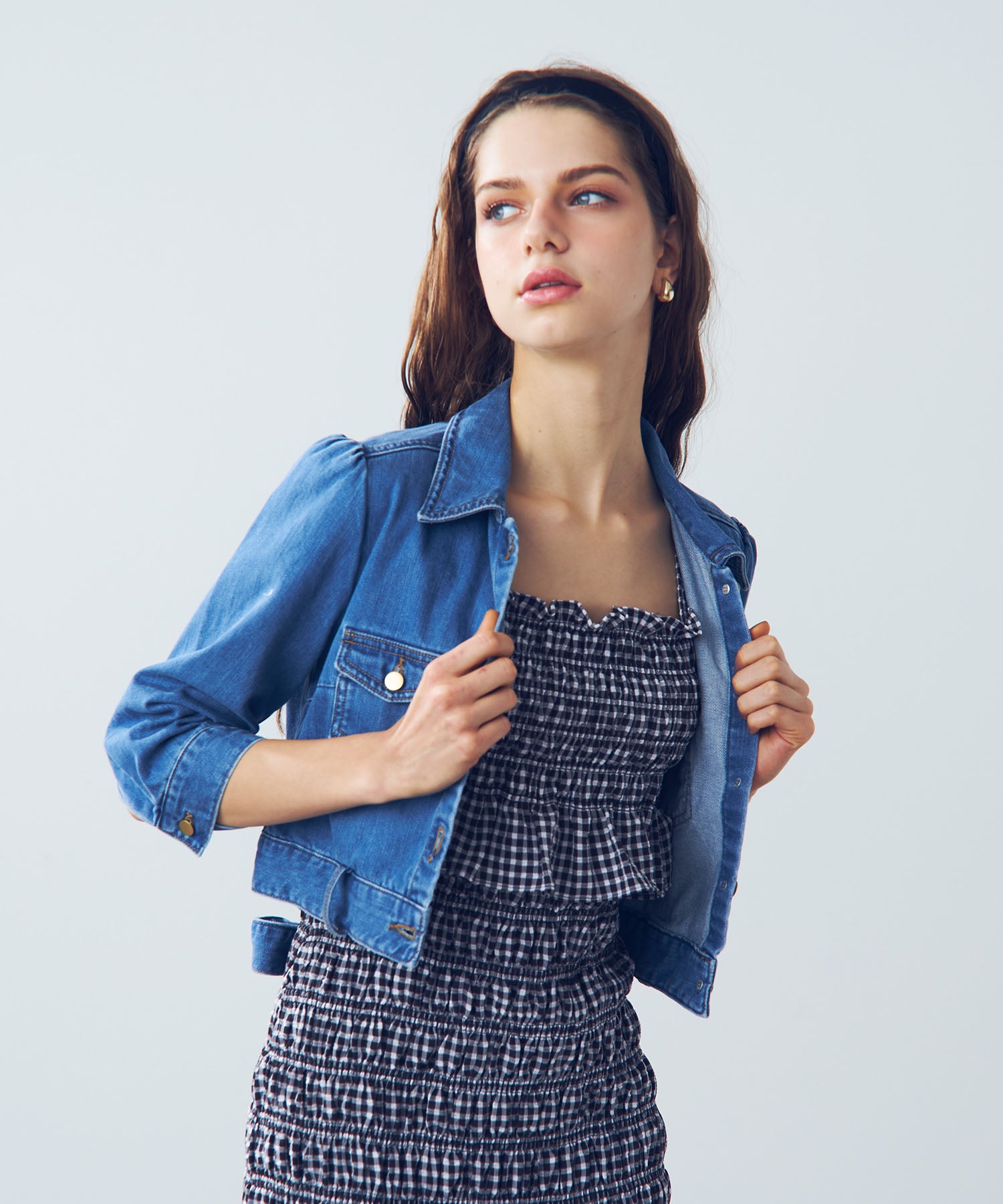 デニムコンパクトジャケット