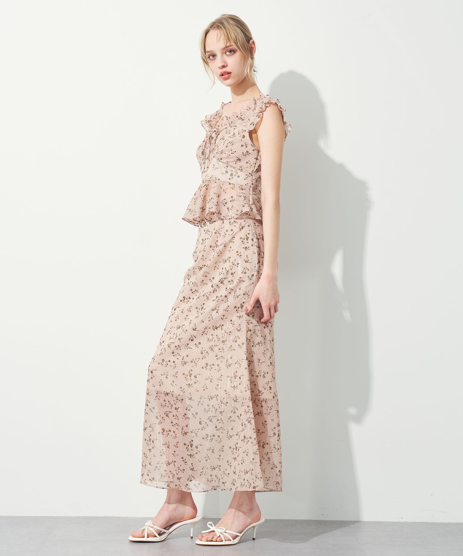 ラメドットフルールブラウス