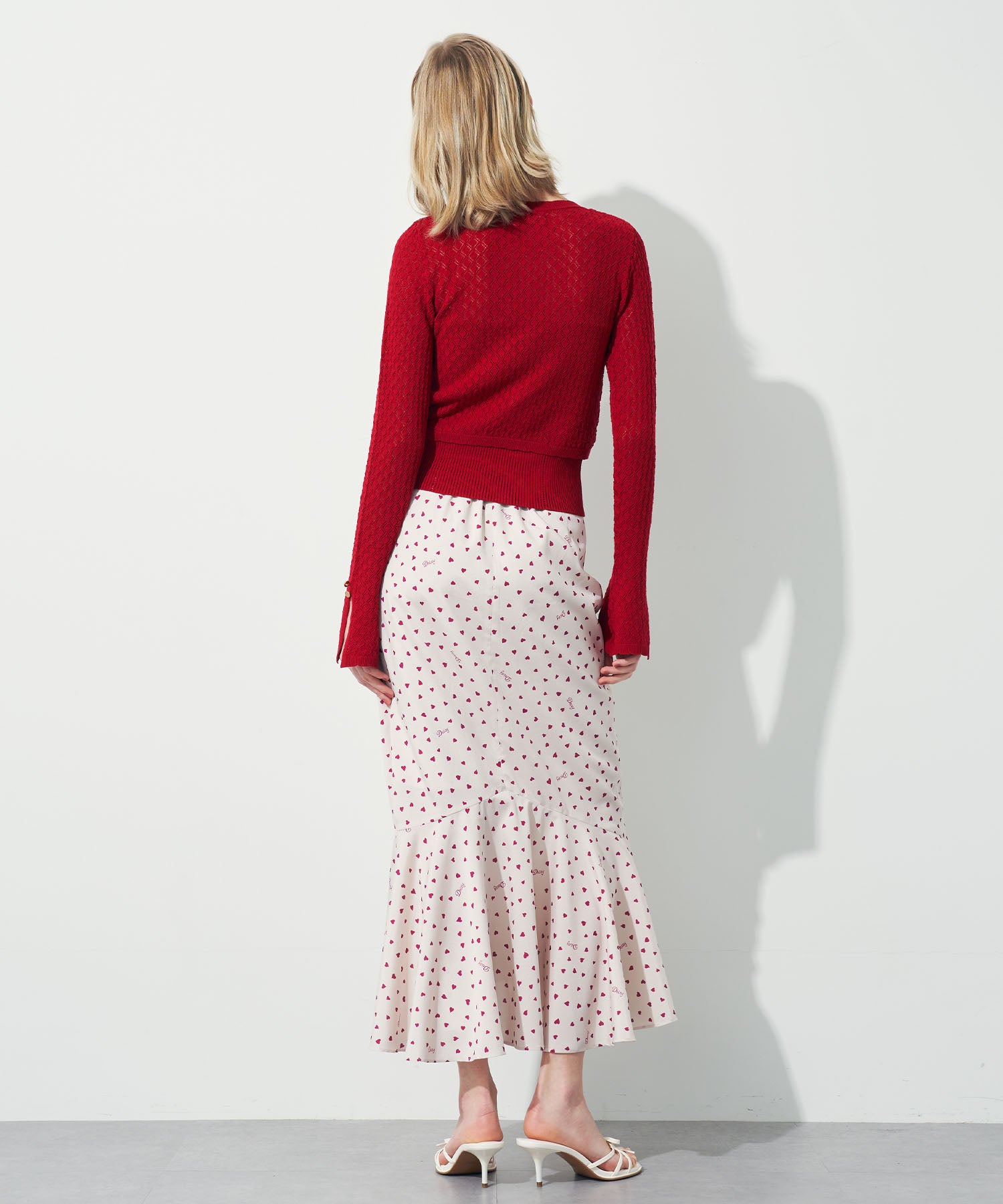 キャミセットアイレットカーディガン