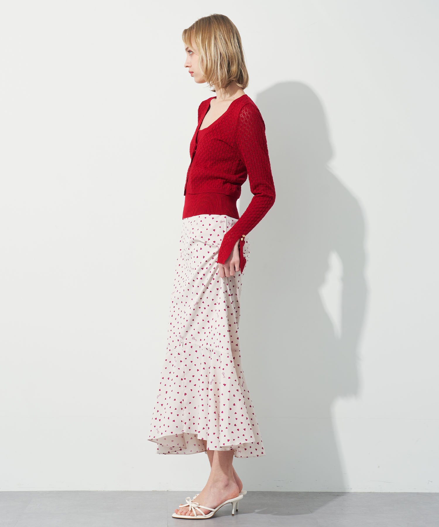 キャミセットアイレットカーディガン