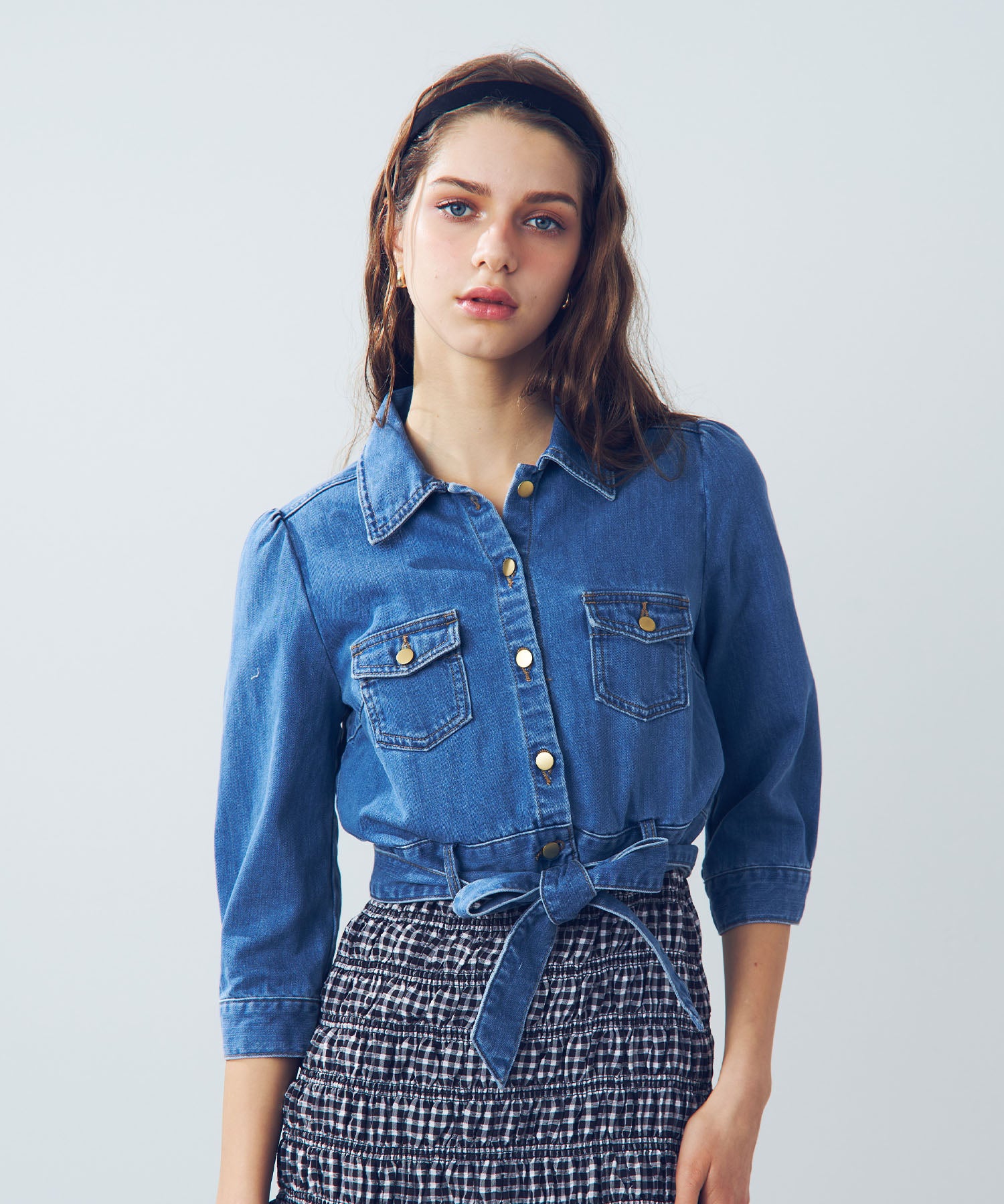 デニムコンパクトジャケット