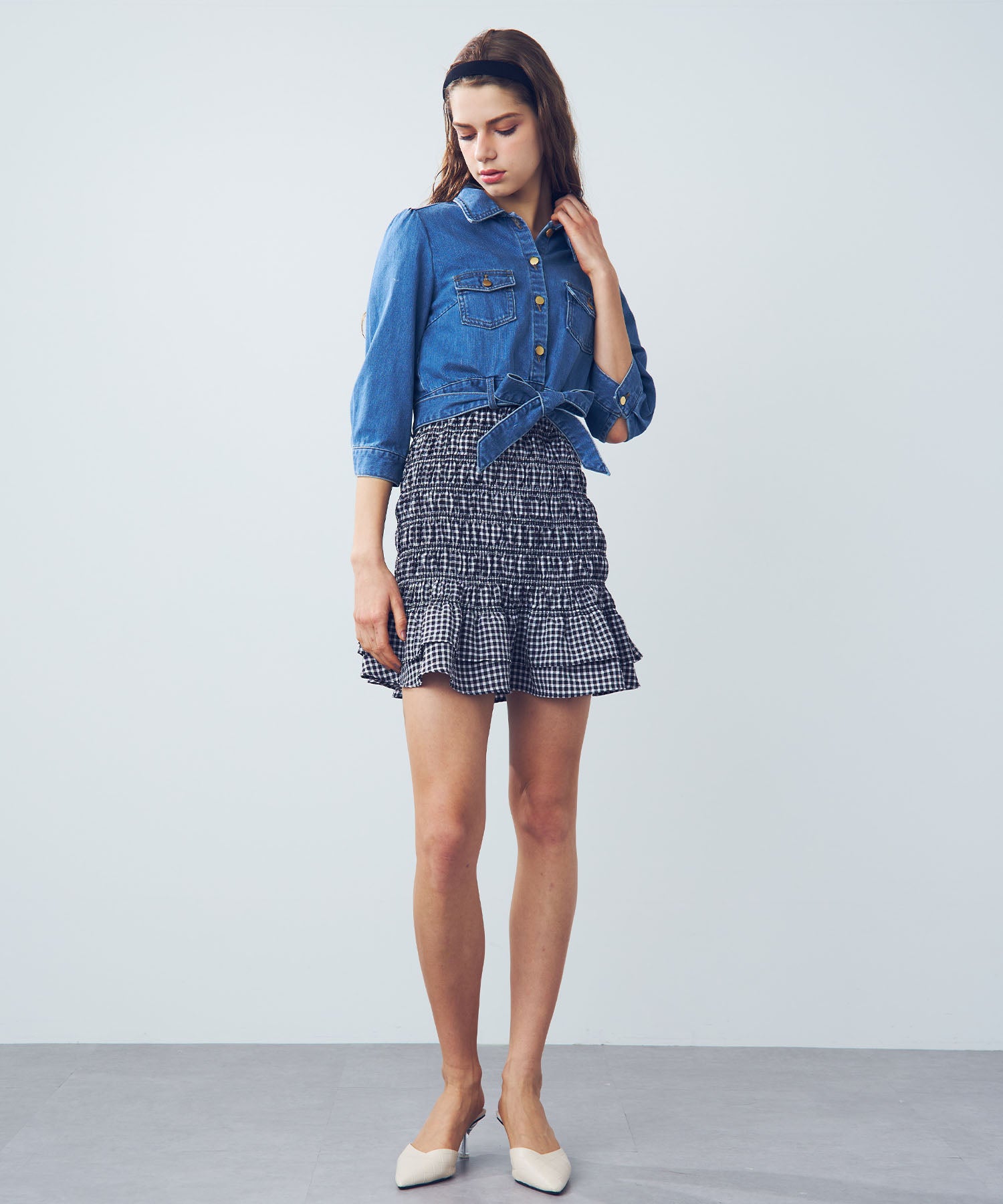 デニムコンパクトジャケット