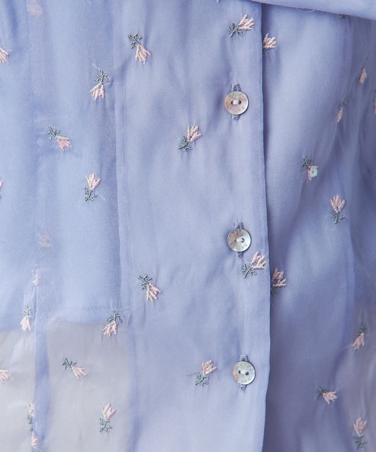 【預訂】迷你亮片花朵襯衫