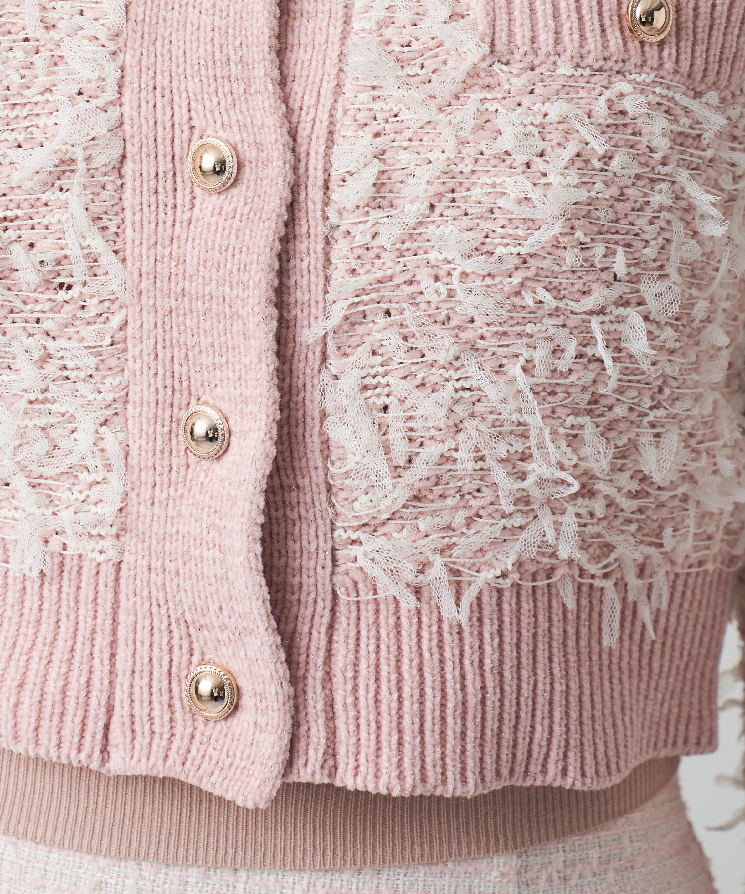 リボンフリンジカーディガン