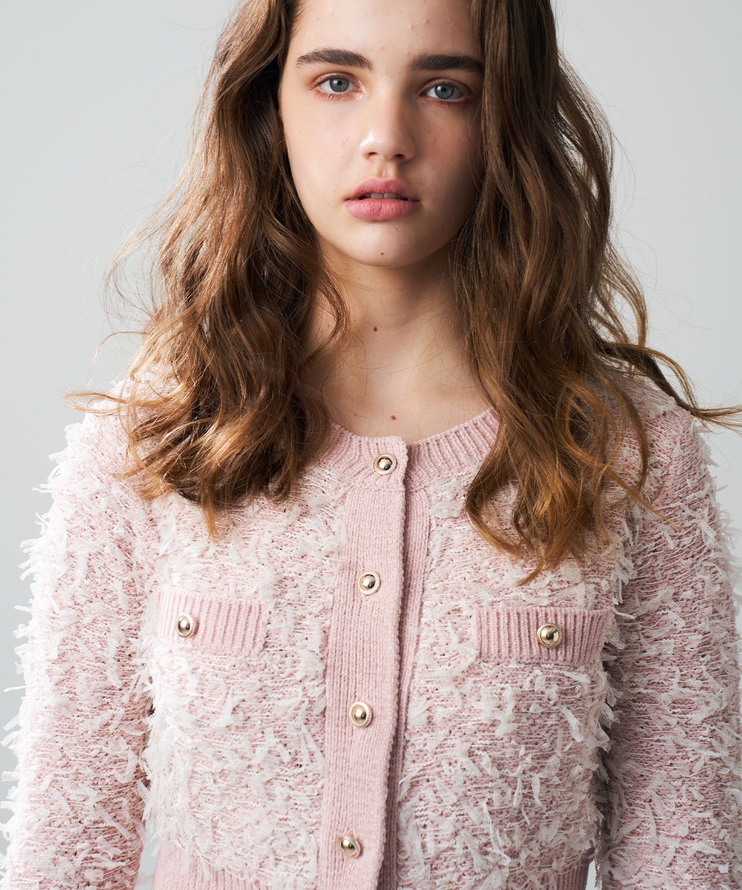 リボンフリンジカーディガン